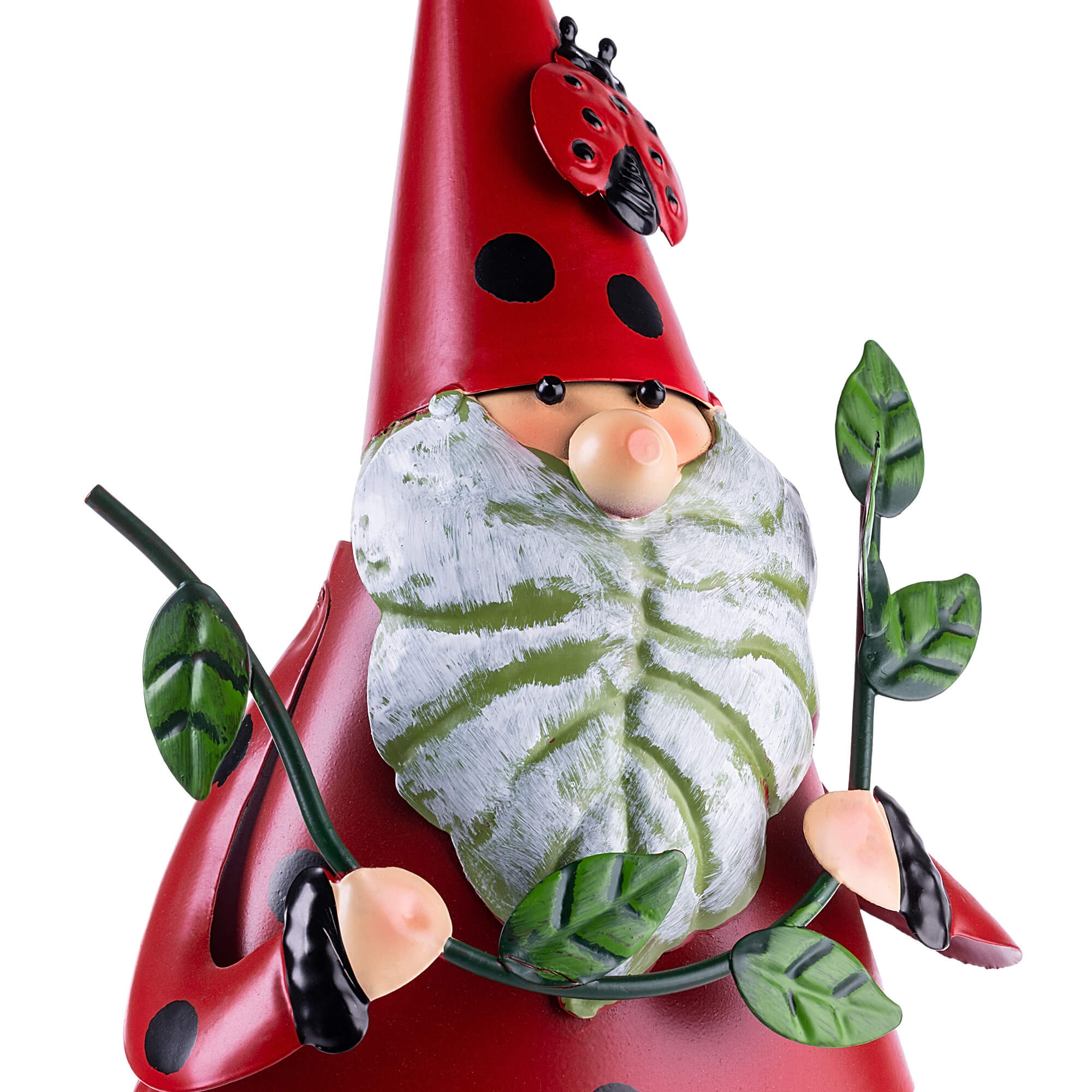 Figura ogrodowa Esson krasnal czerwony stalowa 30 cm