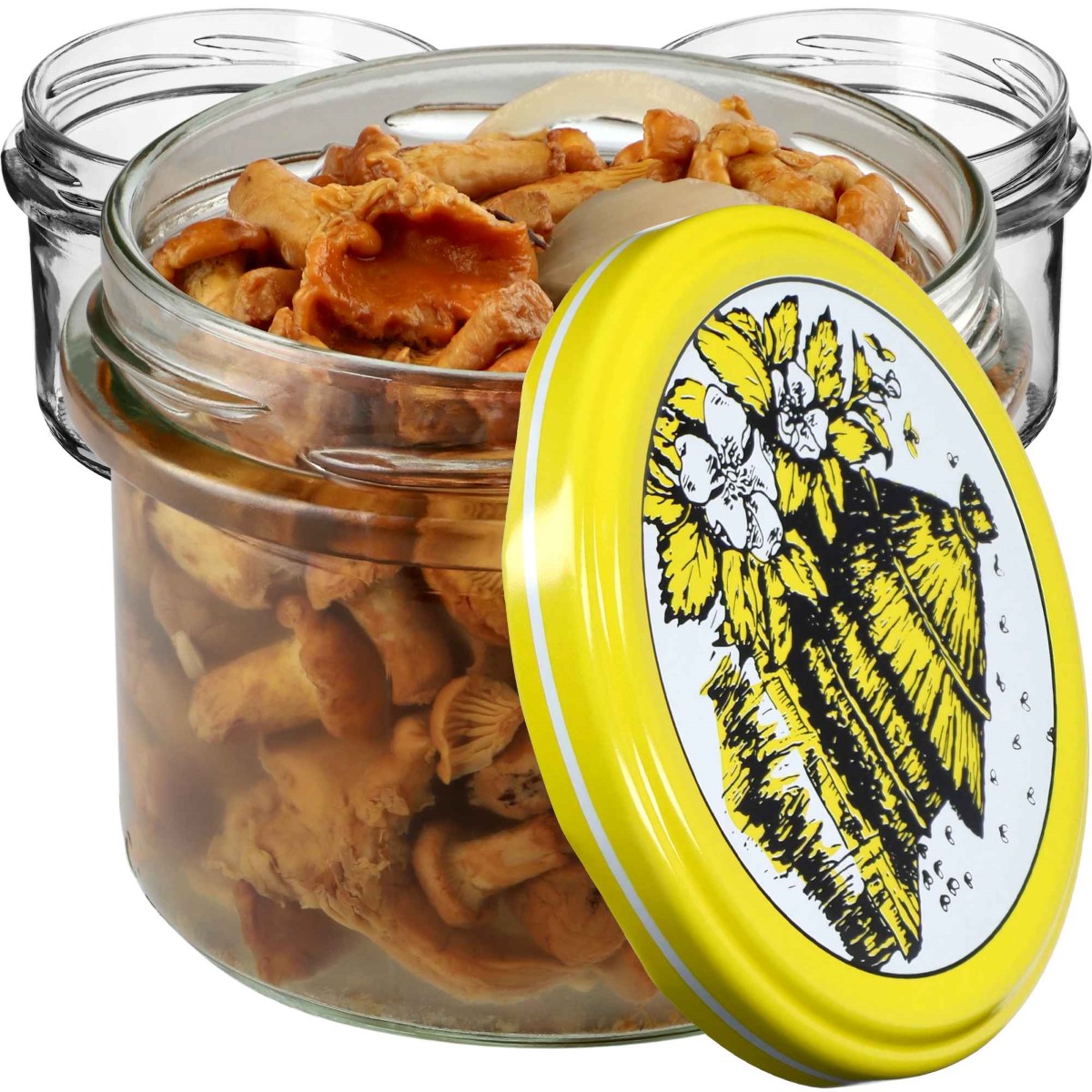 Słoiki na przetwory Tartu 235ml 20szt fi 82 mm + wieczka "Pszczoły"
