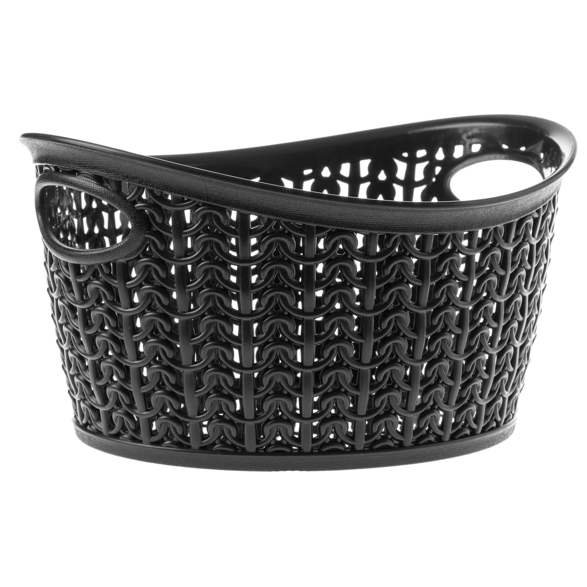 Koszyk plastikowy owalny Malm 1.5L, czarny
