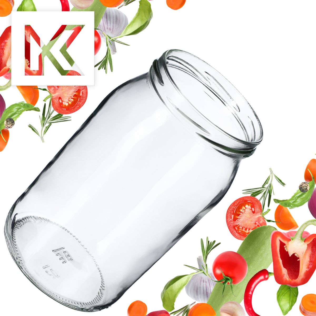 Słoiki na przetwory Niva 760ml fi 82 mm 8szt + wieczko Pszczoła