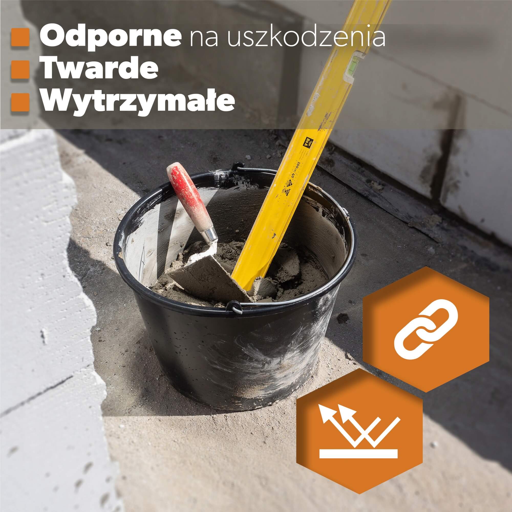 Wiadro budowlane Bado czarne 5L, 20 szt.