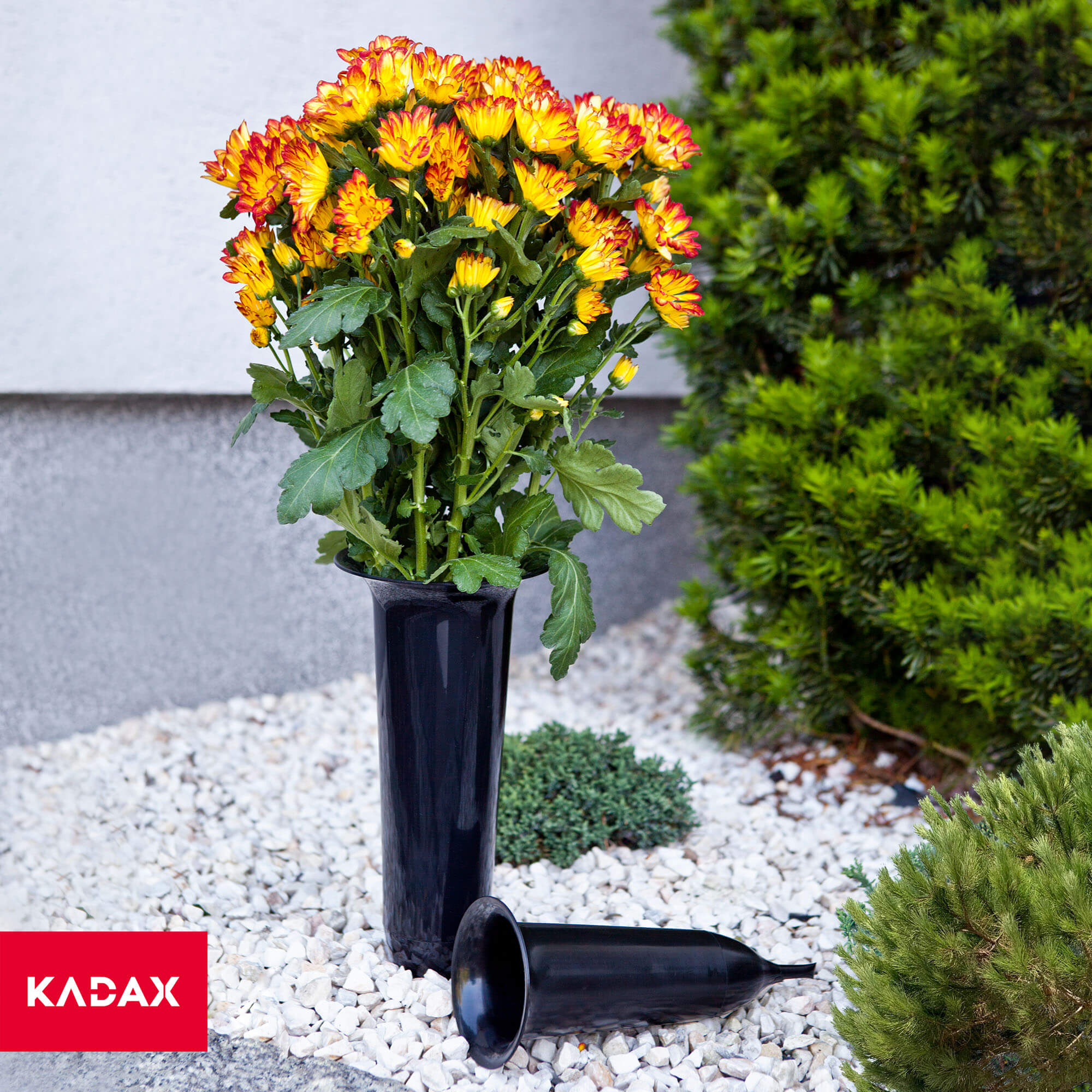 Flakon na cmentarz wbijany Latera 30 x 11 cm, czarny