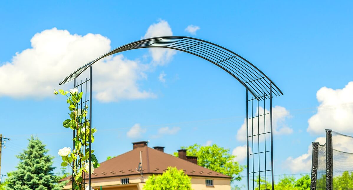 Pergola ogrodowa na kwiaty Atri 275 cm, czarna