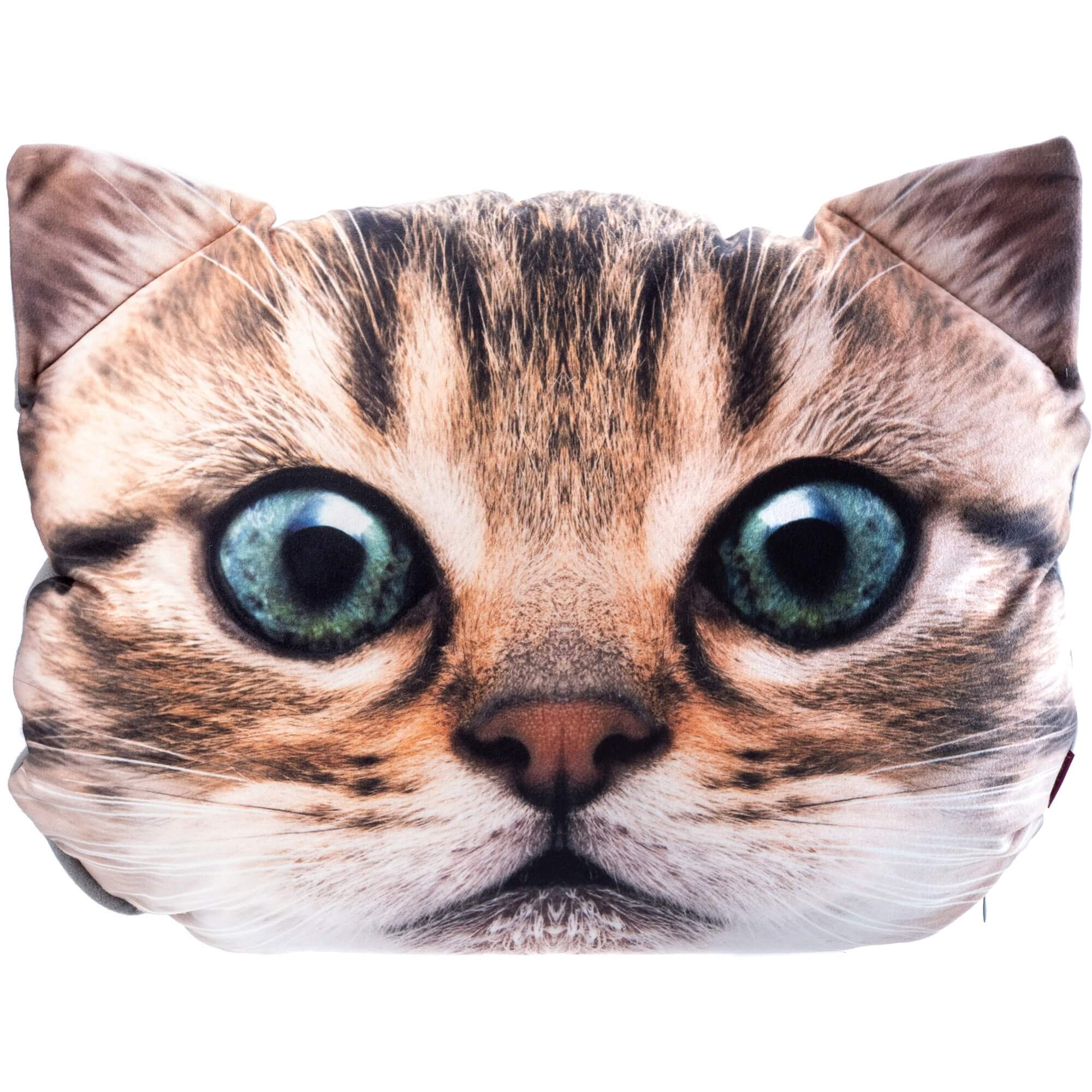 Poduszka maskotka z nadrukiem 30 x 45 cm bury kotek