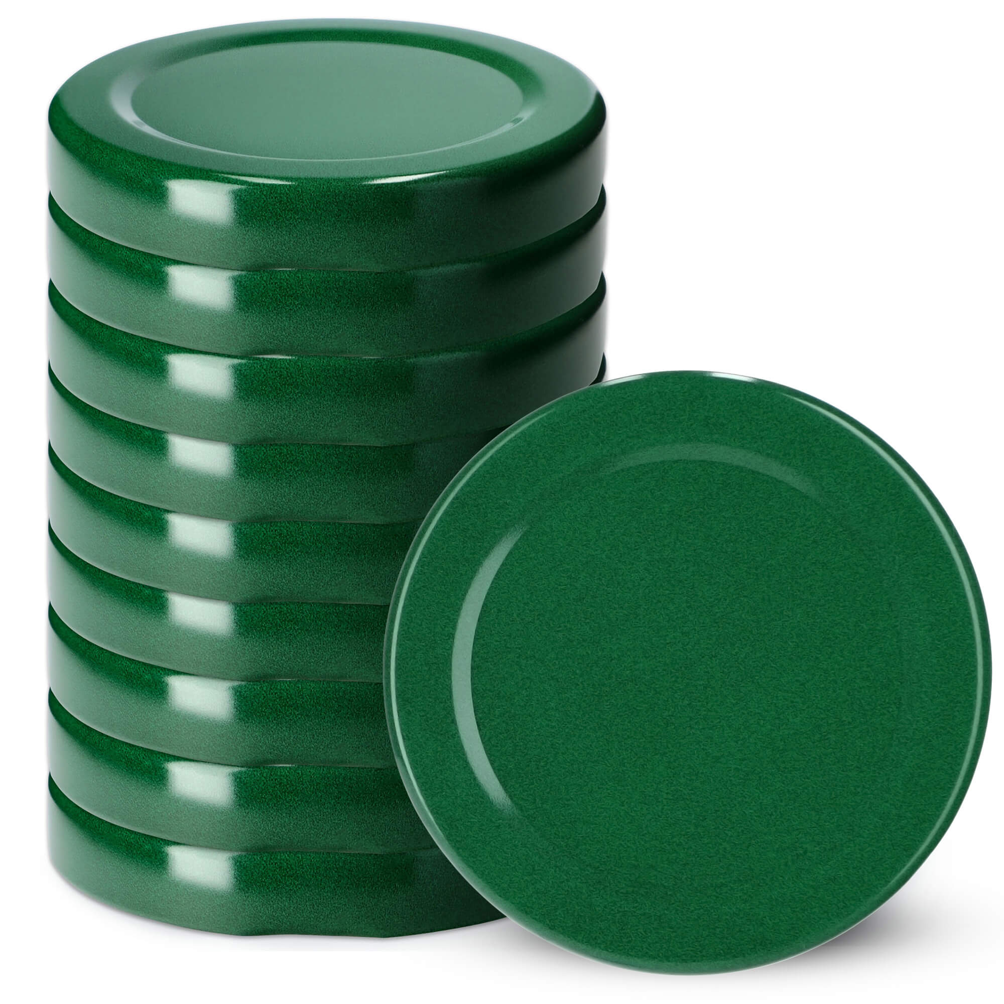 Metalowe wieczka do słoików i butelek Kalbo 10szt fi 53 mm zielone