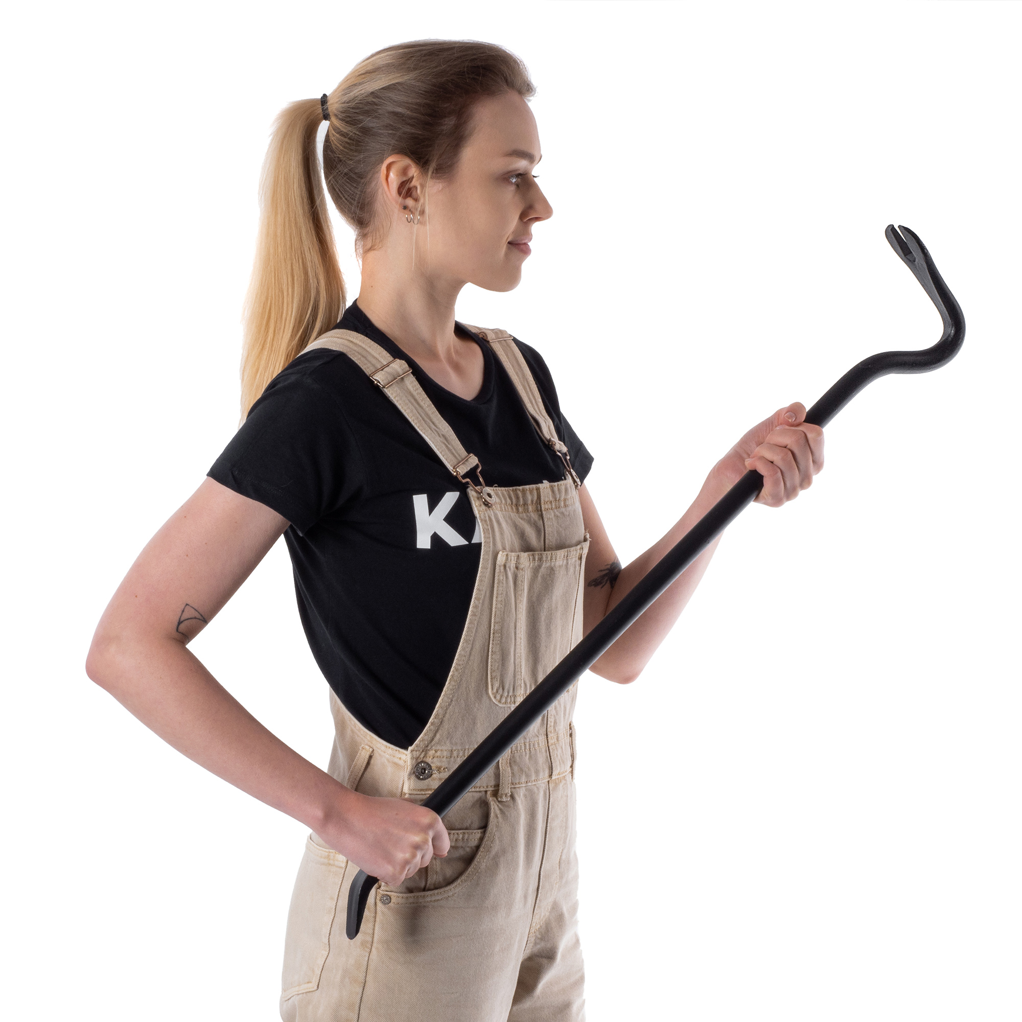 Łom wygięty Bazzari 80cm