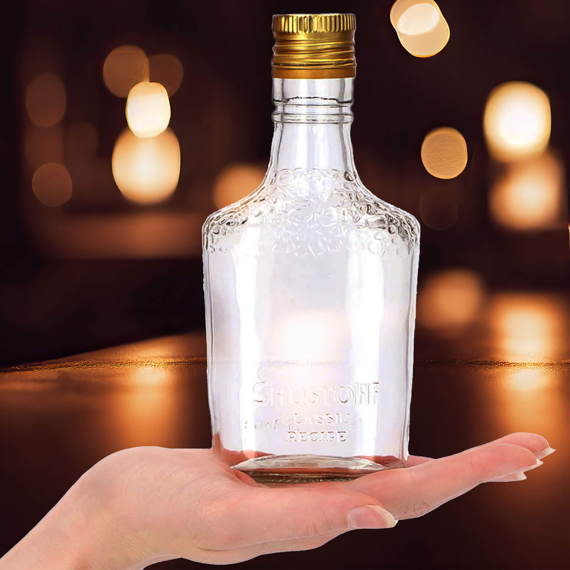 Butelka na nalewki z zakrętką Rumo 250 ml 6 szt.