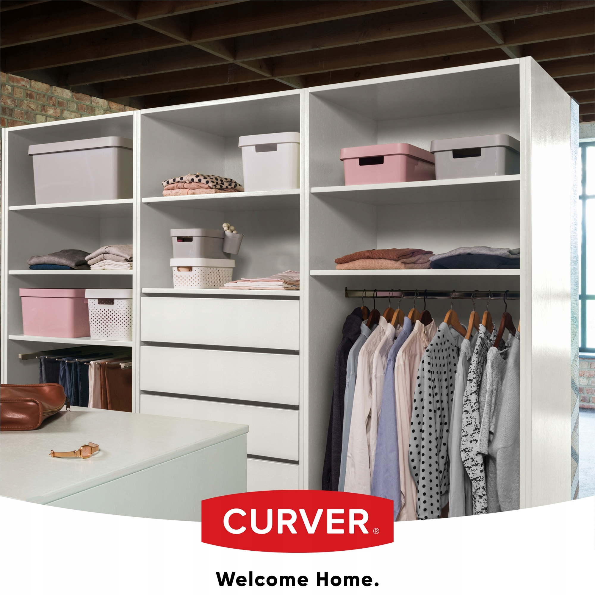 Pojemnik z pokrywką Curver Infinity 11L, szary