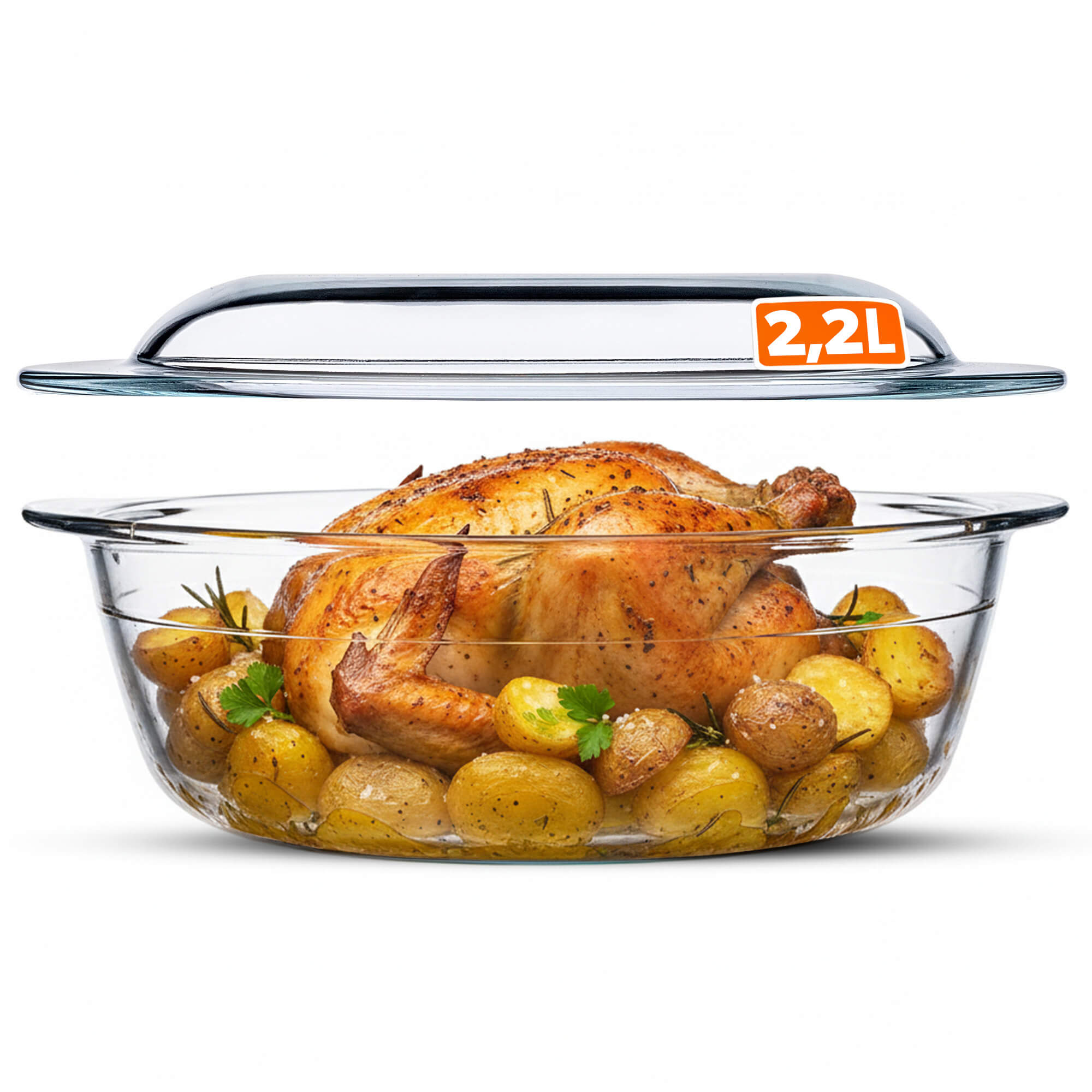 Naczynie żaroodporne Backe okrągłe 2.2L