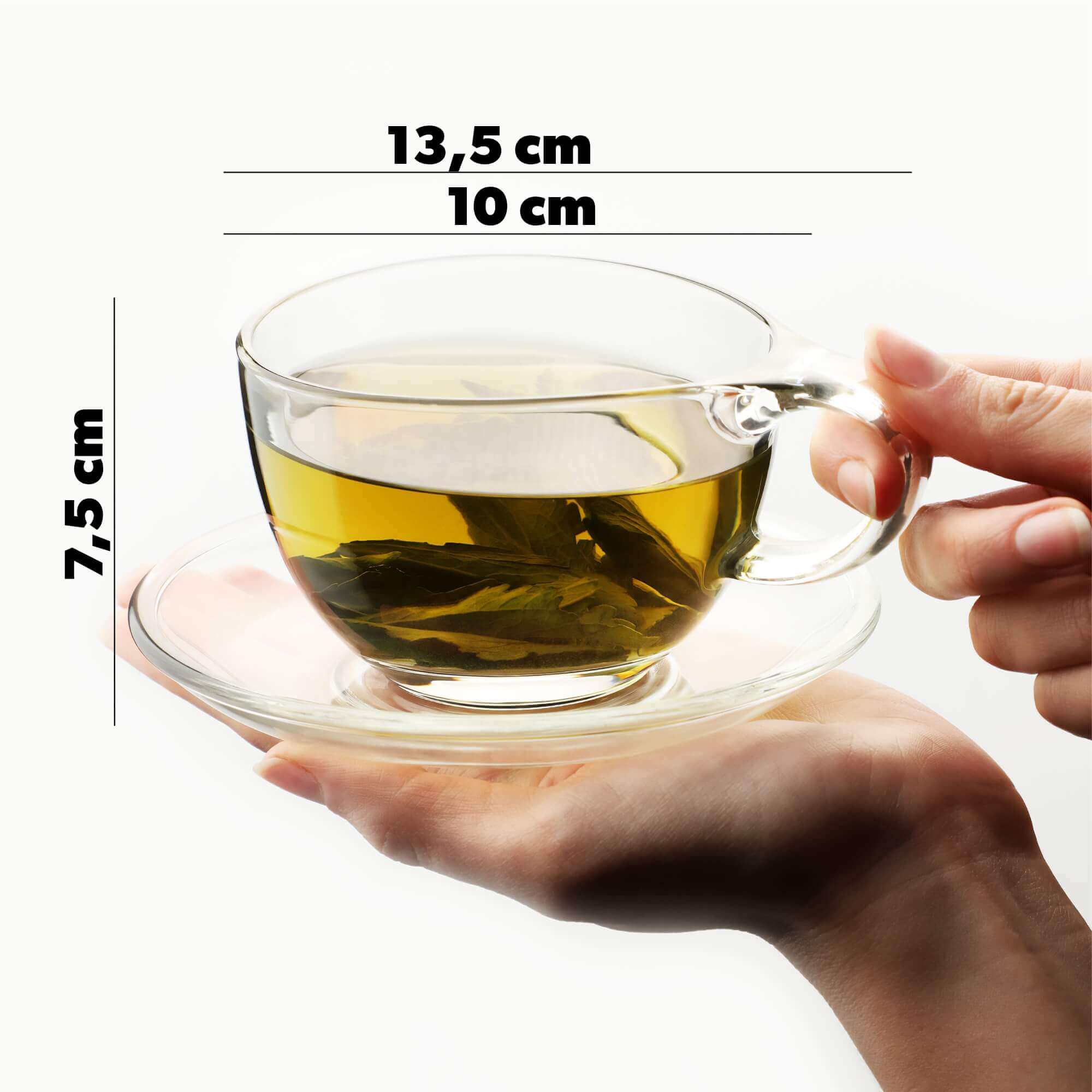 Filiżanki do herbaty ze spodkiem Zinal 250 ml, 2 szt.