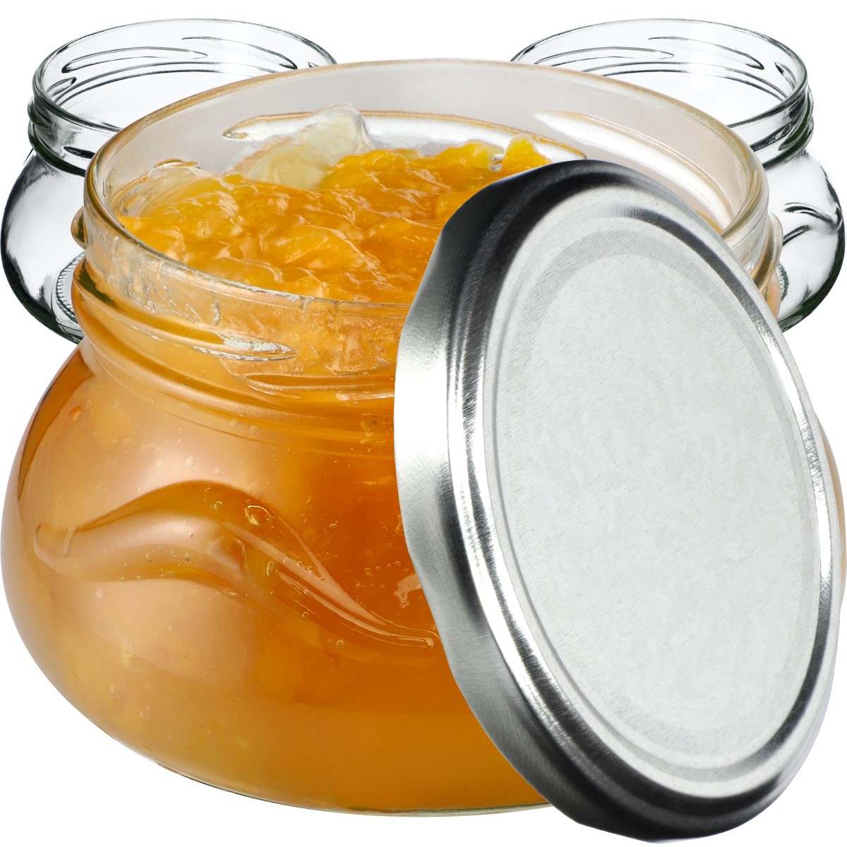 Słoiki na przetwory Raja 300ml 50szt fi 82 mm + wieczka srebrne