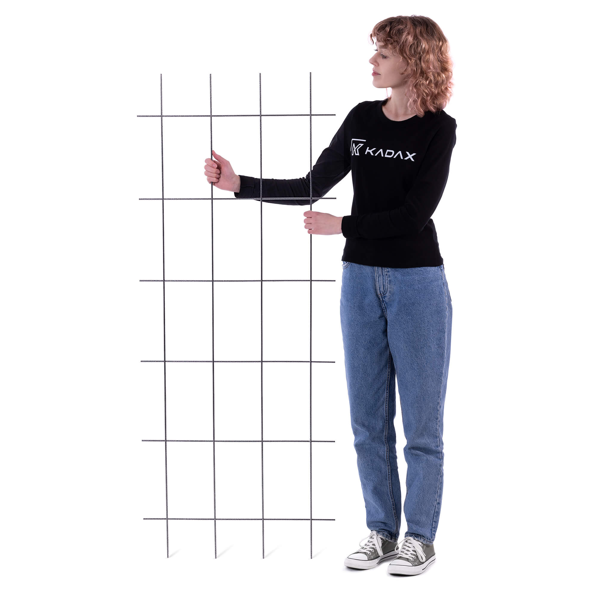 Drabinka ogrodowa Russi na kwiaty 150 cm, czarny
