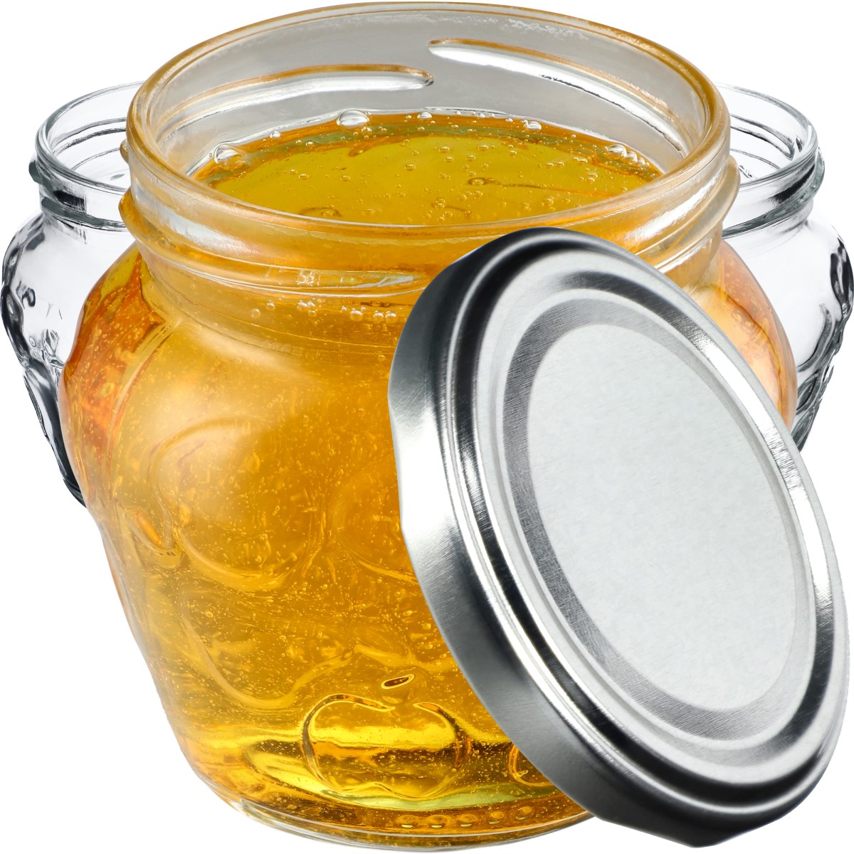 Słoiki Kemi 200ml 100szt fi 66 mm + wieczka srebrne