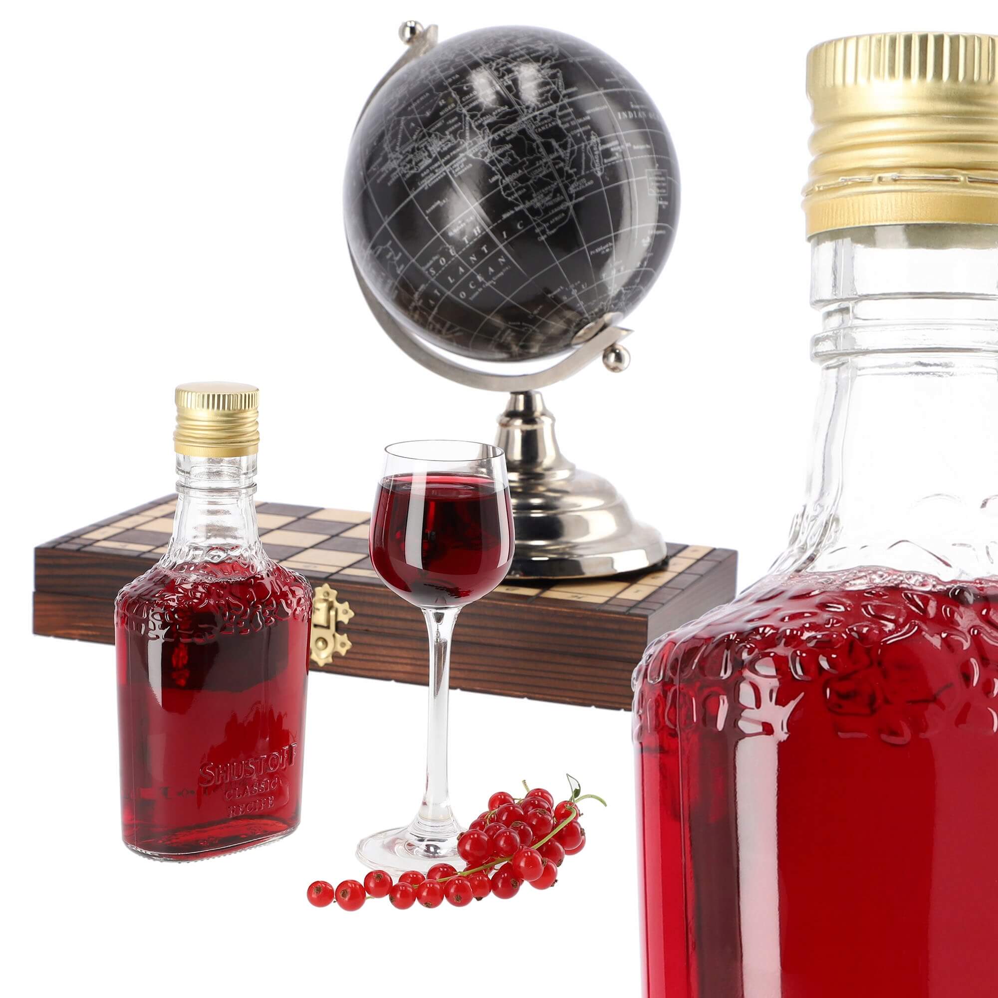 Butelka na nalewki z zakrętką Rumo 250 ml 6 szt.