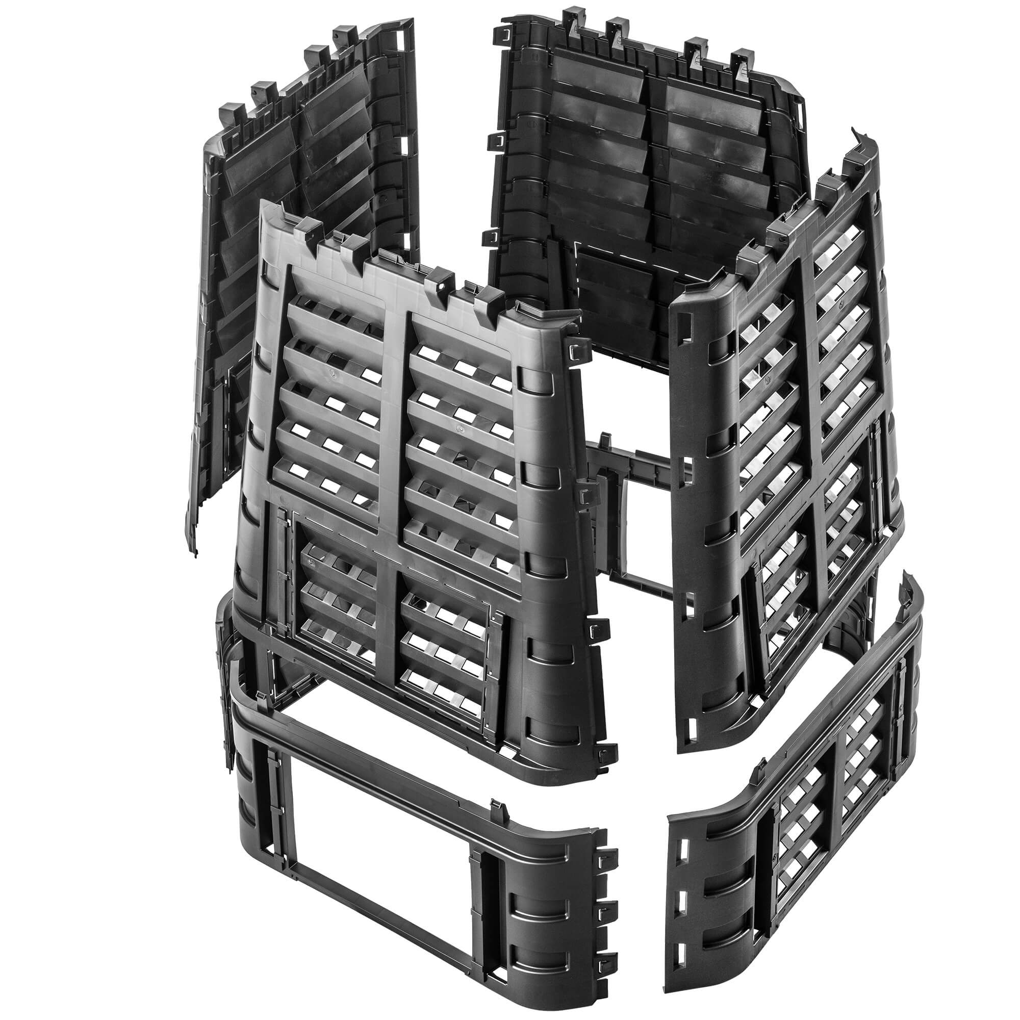 Kompostownik ogrodowy Boko 740L, czarny