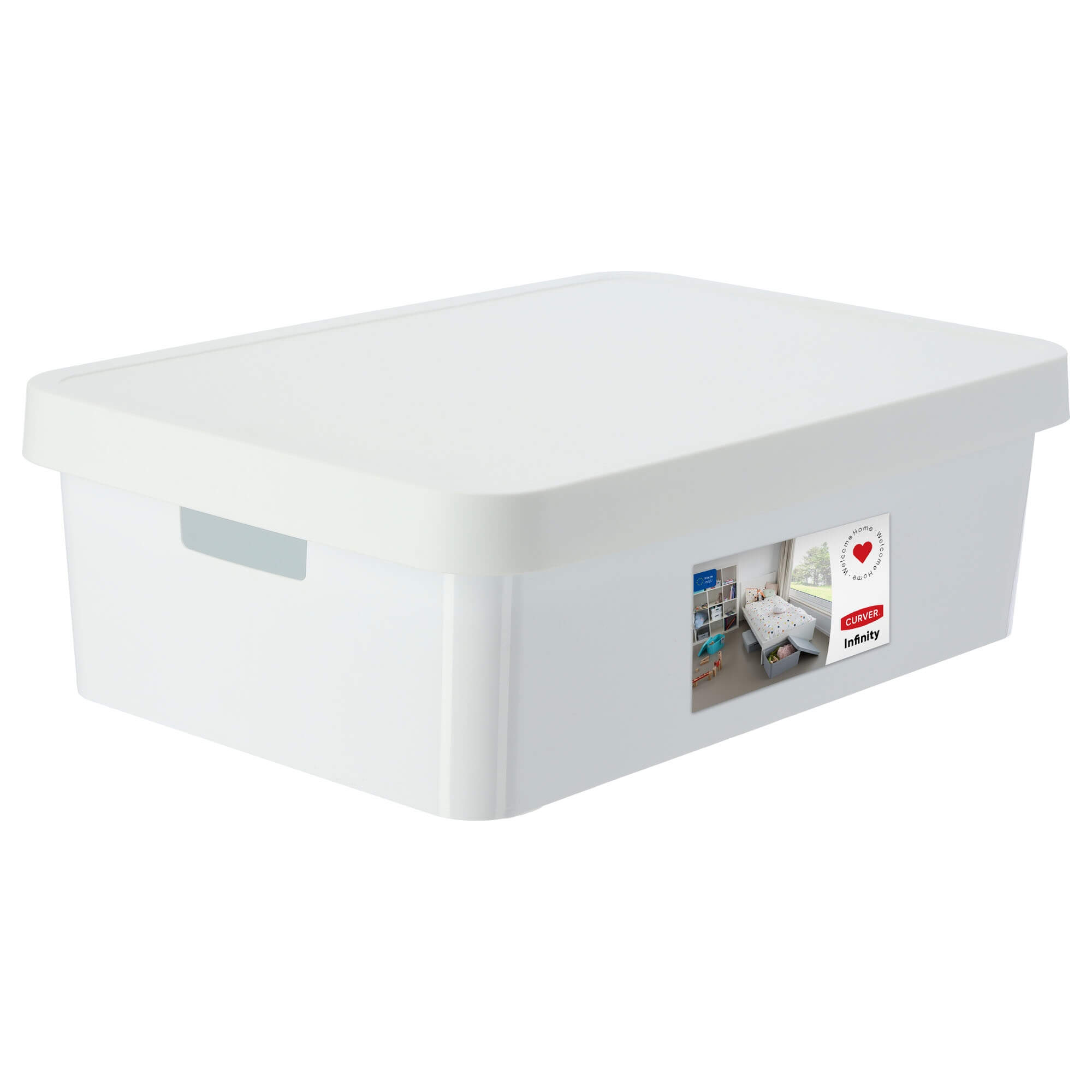 Pojemnik z pokrywą Curver Infinity 30L, biały