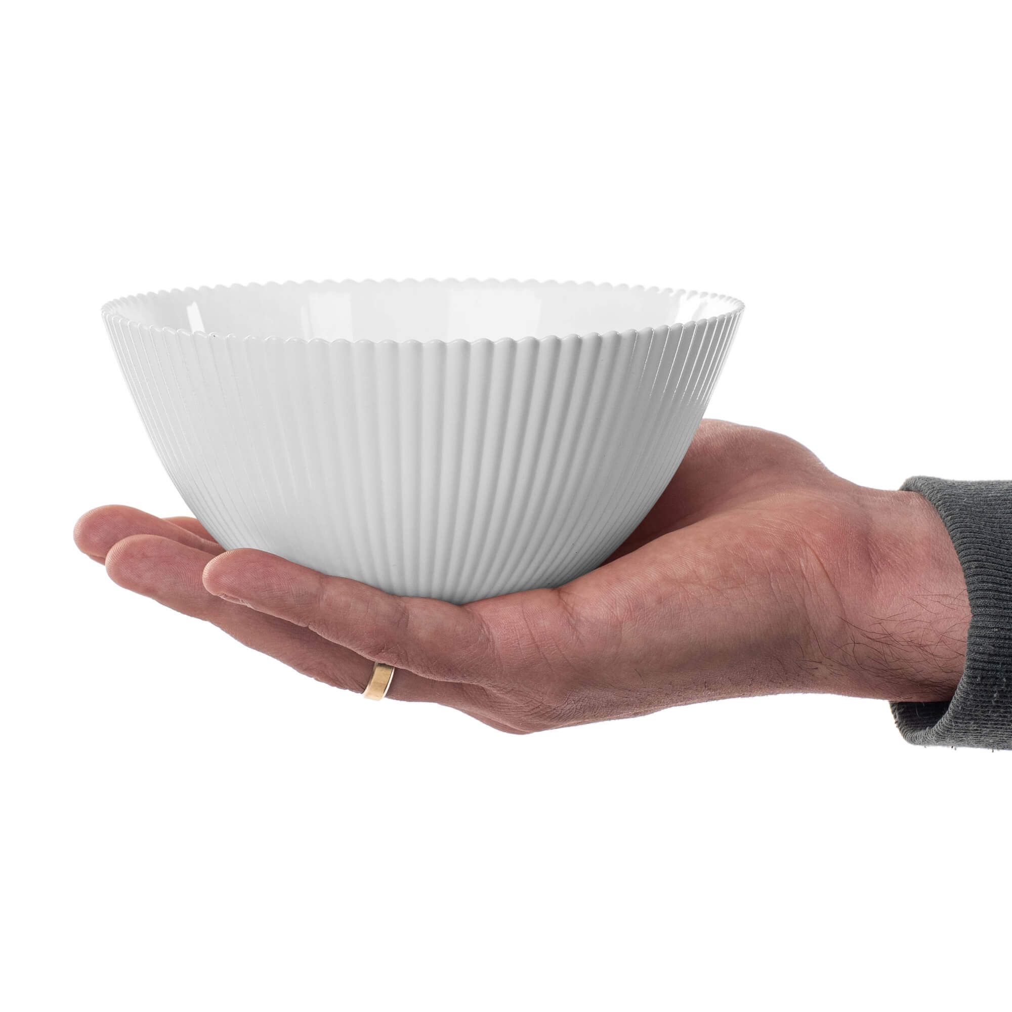 Zestaw obiadowy Regno salaterka 15 cm + talerz deserowy + talerz płytki biały 1 kpl.