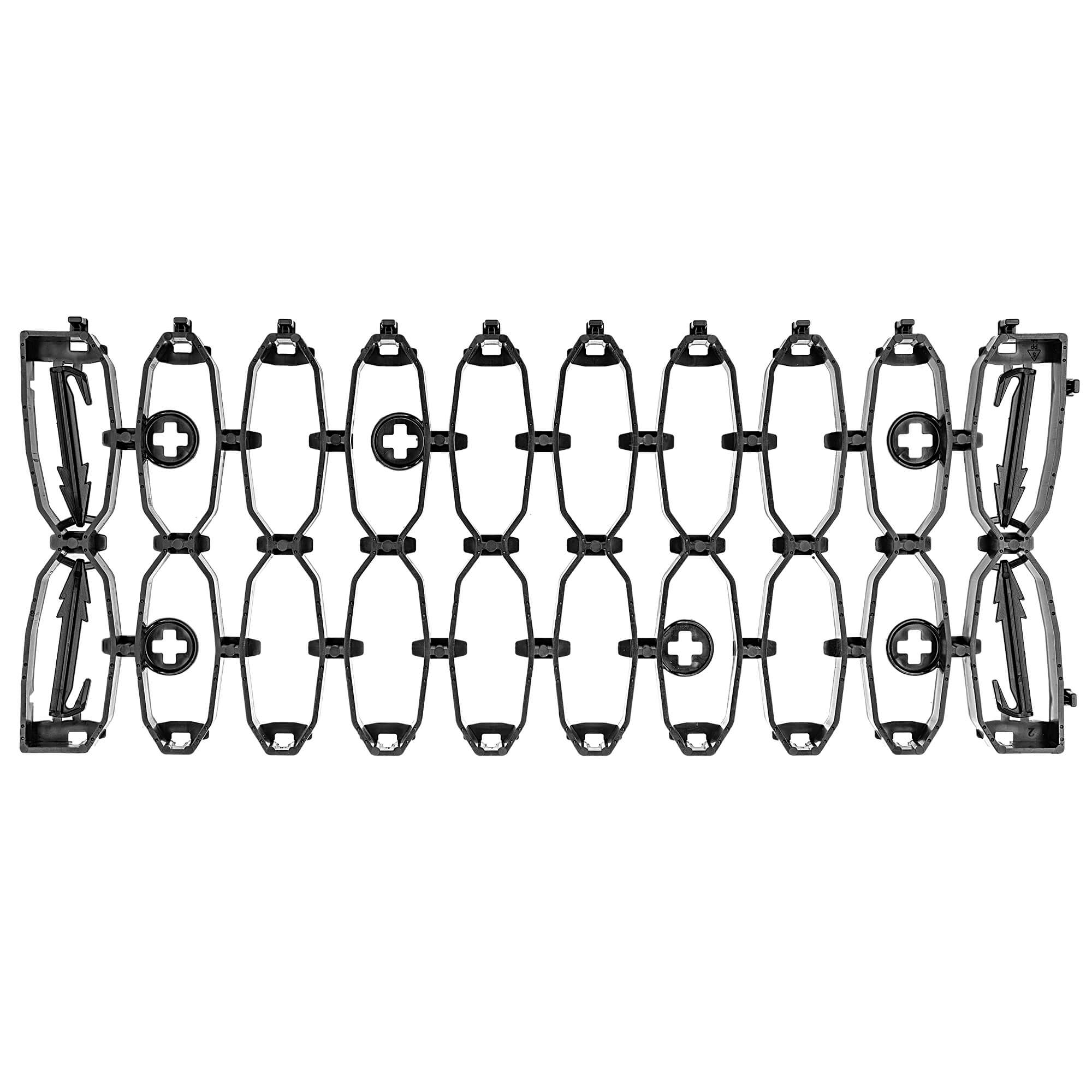 Kratka trawnikowa Montaron pod roboty koszące 47 x 20 cm czarna 10 szt.
