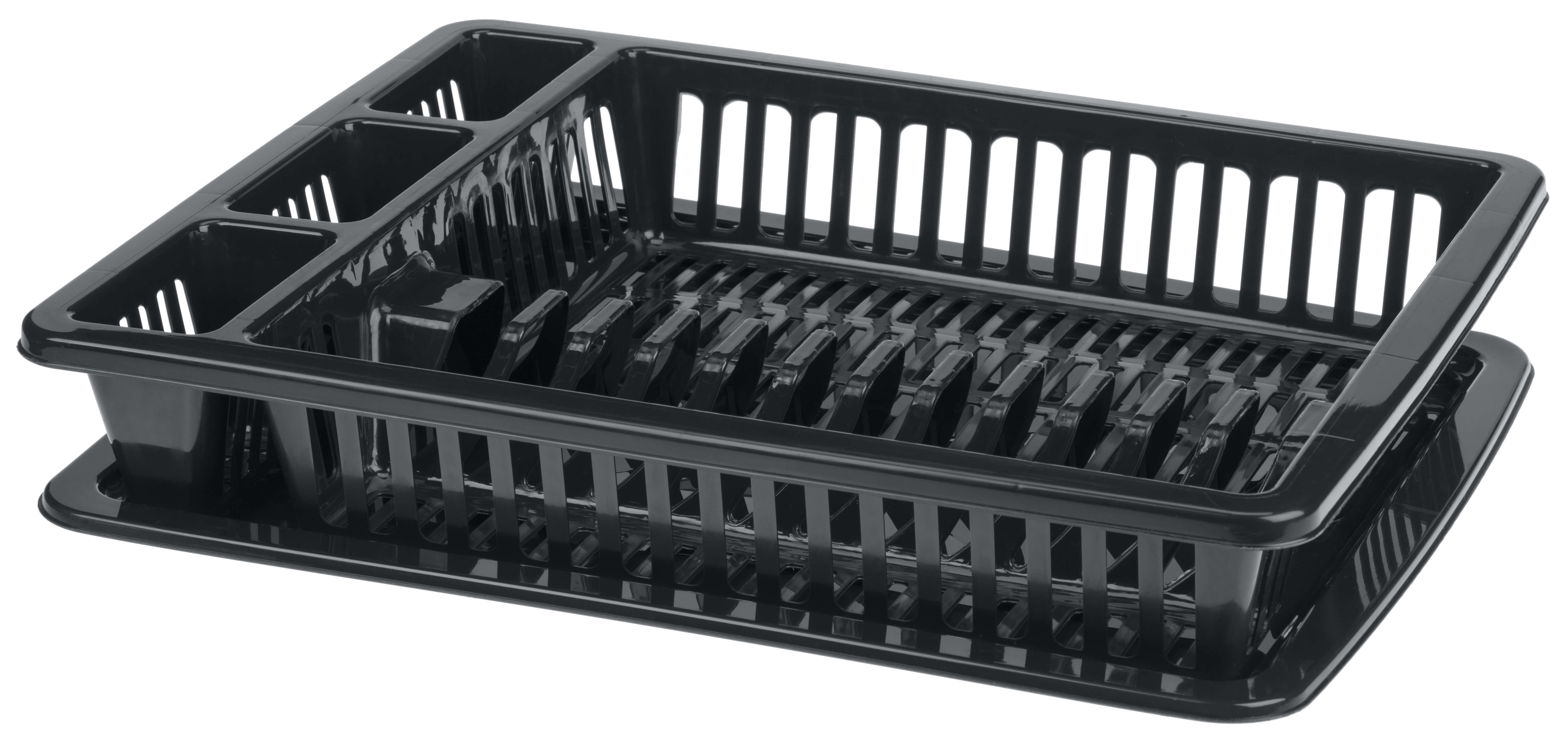 Suszarka do naczyń Jelsi 46 cm z ociekaczem, antracyt