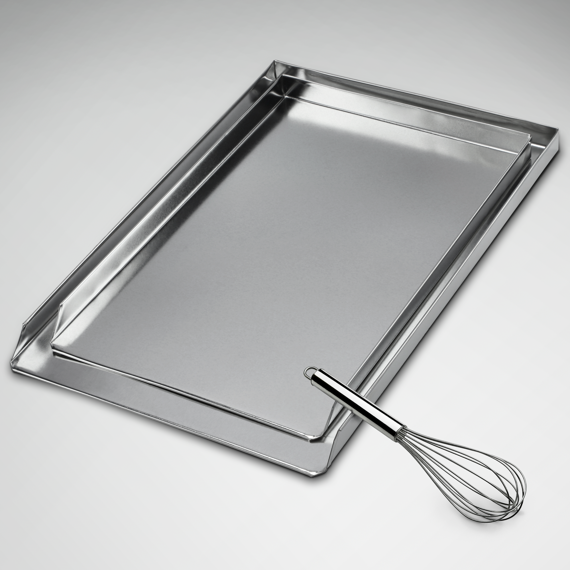 Blacha do pieczenia 30 x 45 cm, srebrna