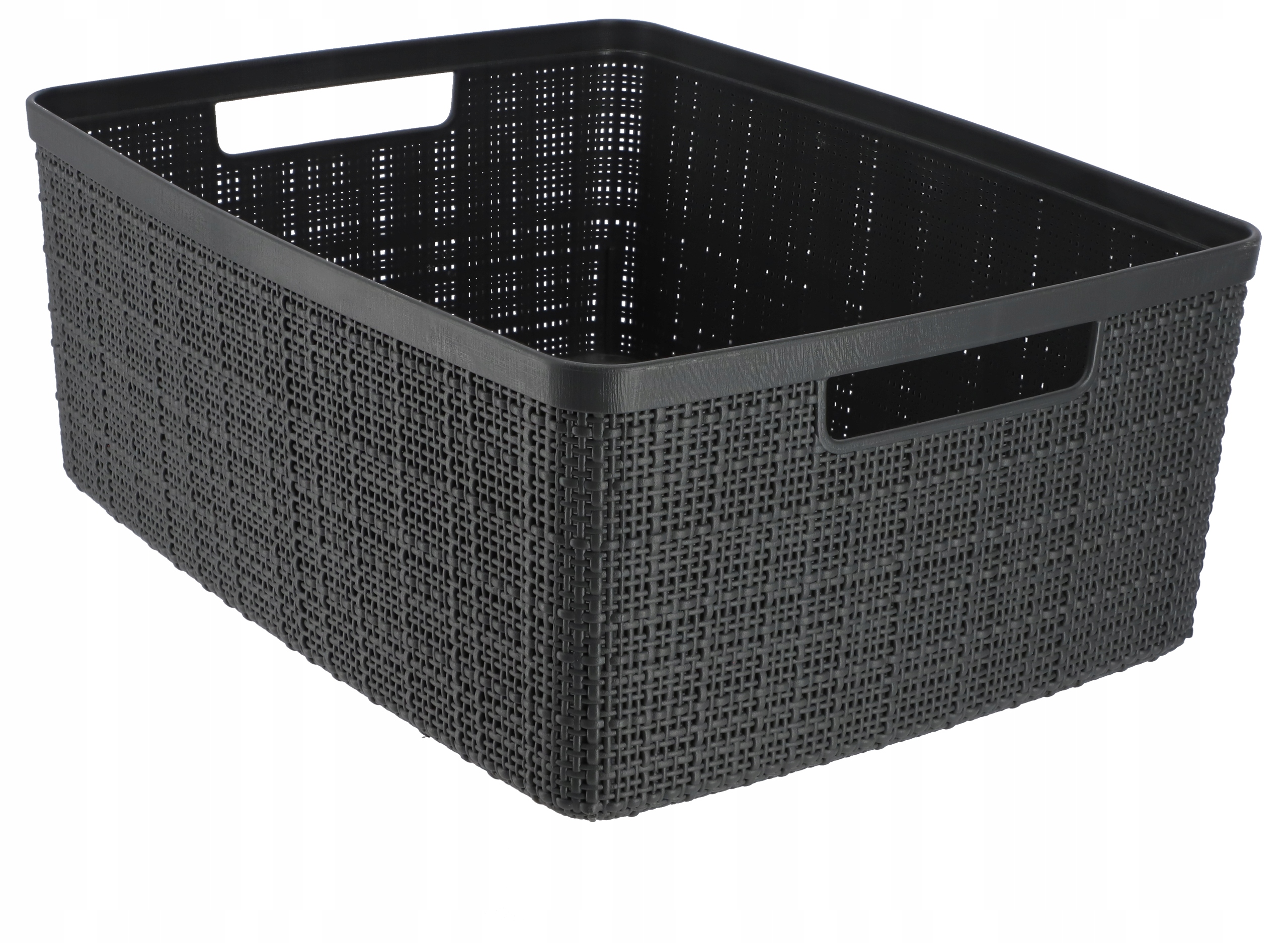 Pojemniki Curver Jute 2L + 5L + 12L + 17L antracyt