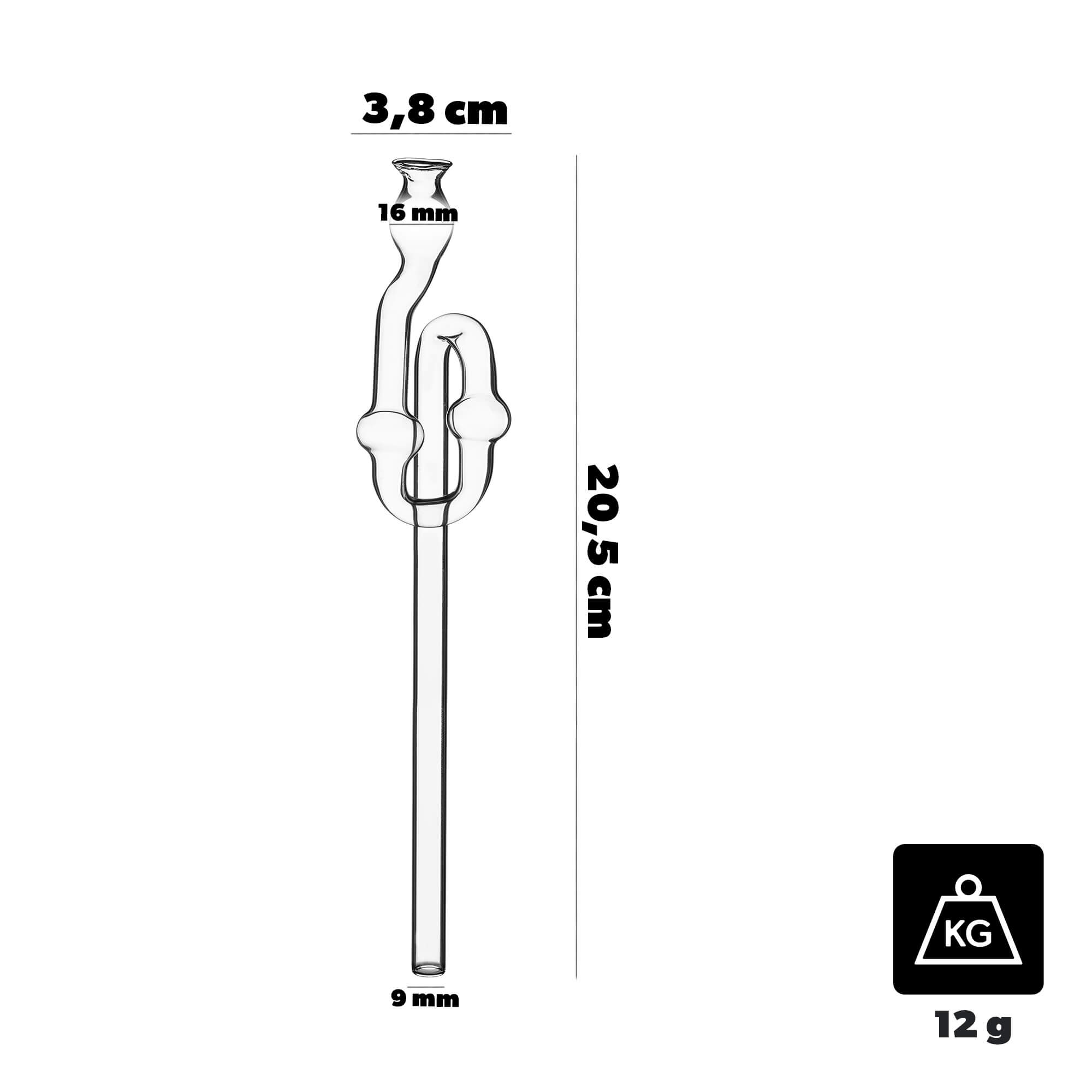Rurka fermentacyjna szklana 20.5 cm