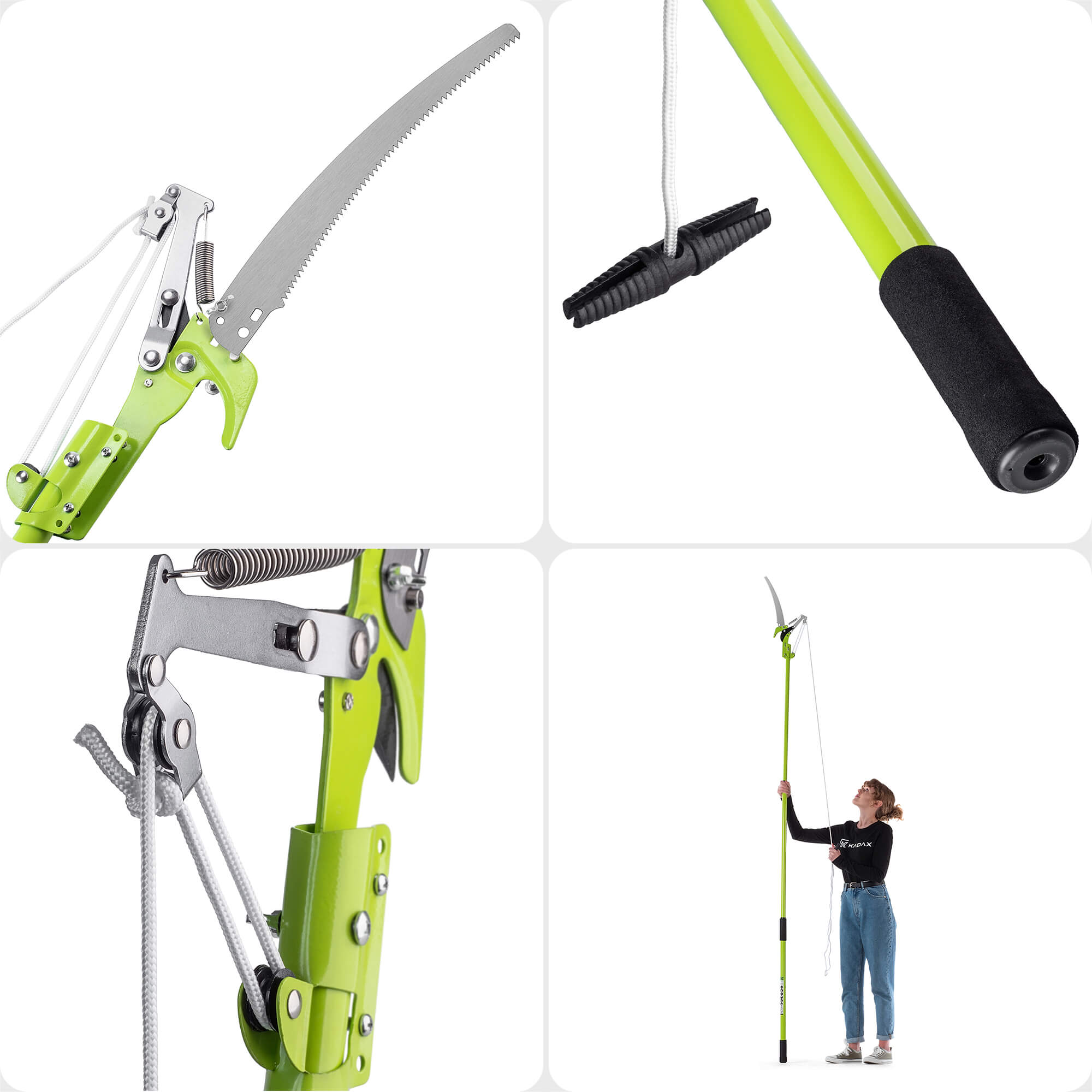 Sekator teleskopowy do drzew Heden 287 cm stalowy