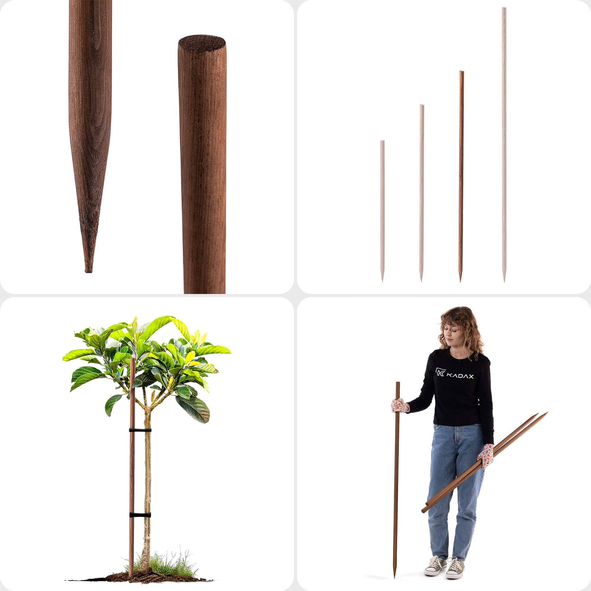 Podpora do roślin drewniana Utre palik impregnowany 23 mm x 120 cm 20 szt.