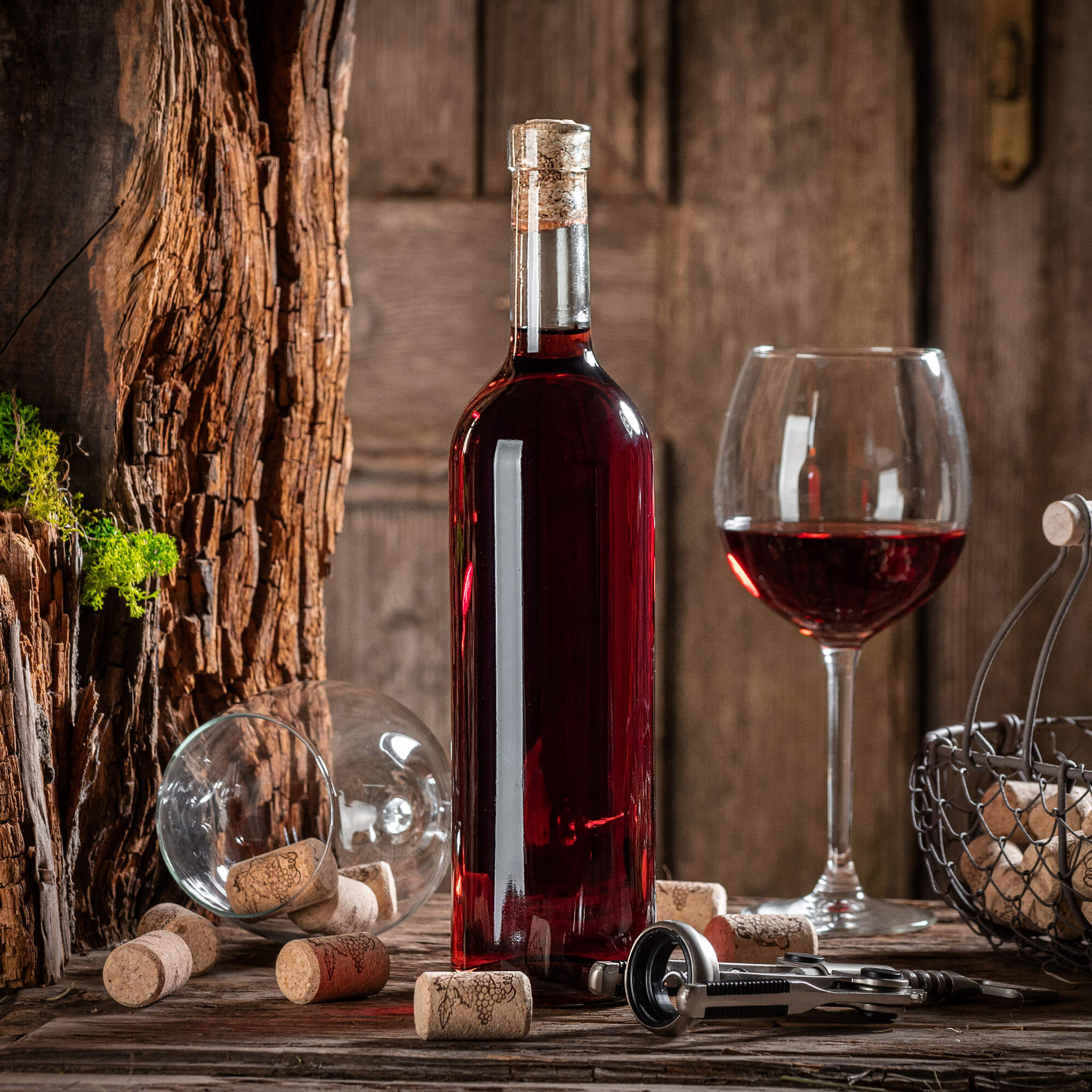 Butelka na wino Biagio 750ml biała bez korka 10 szt.