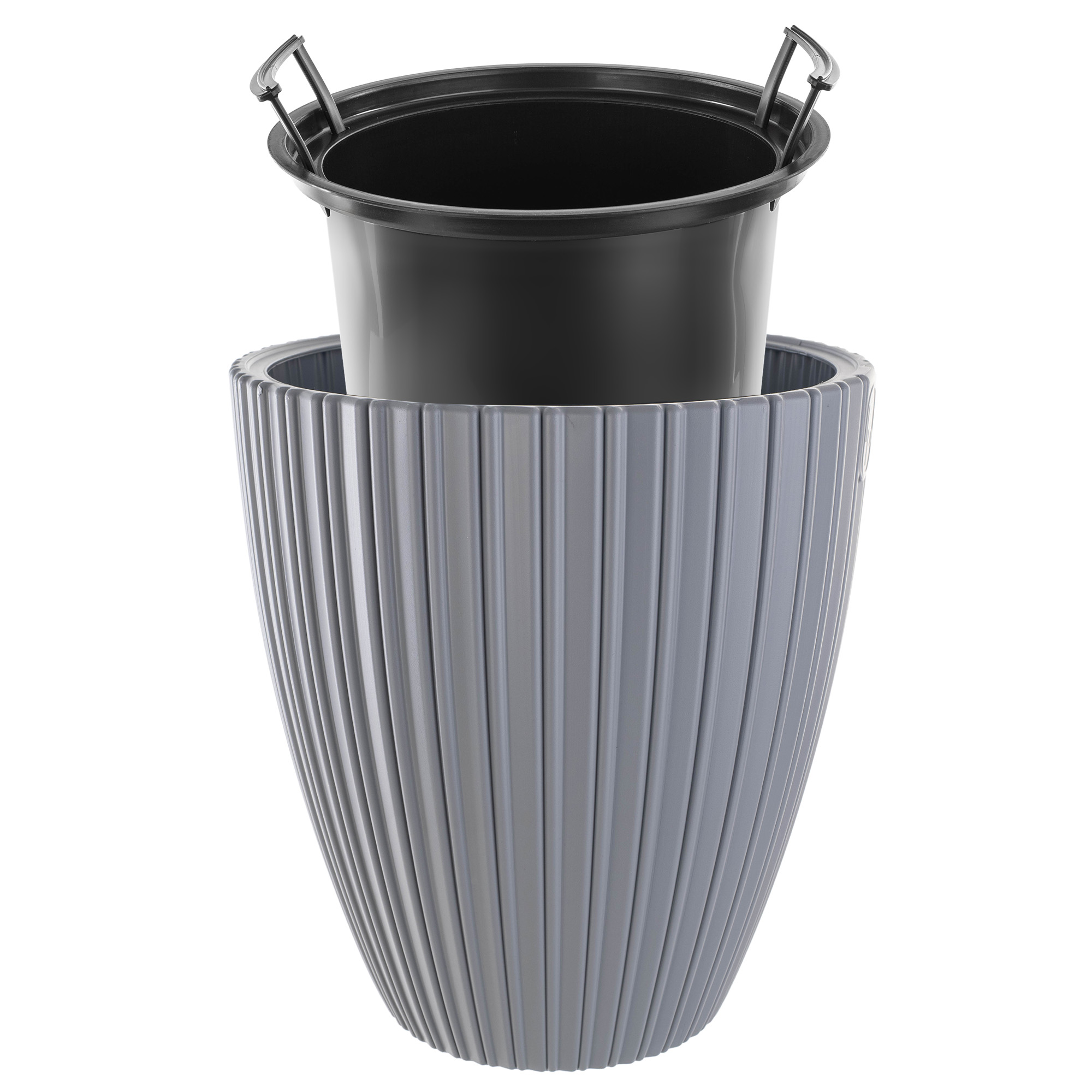 Doniczka na kwiaty Raivael 40 cm platynowa