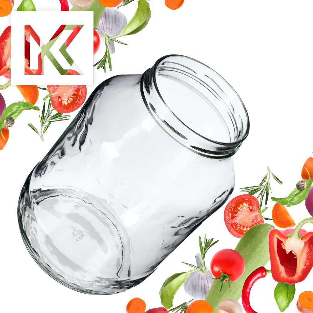 Szklany słój Boro 1,7L 89 mm bez wieczka 12szt