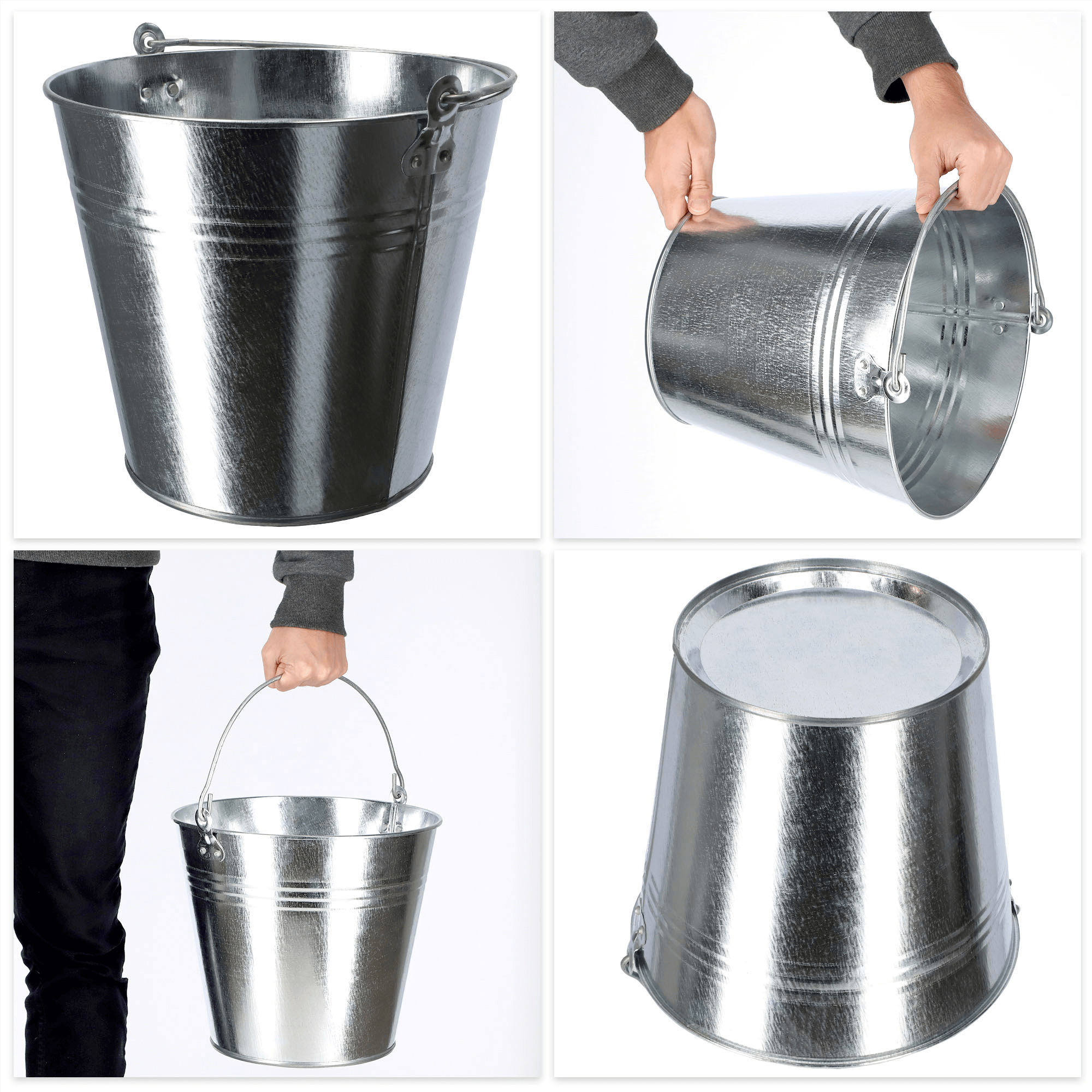 Wiadro ogrodowe ocynkowane Ruby 12L