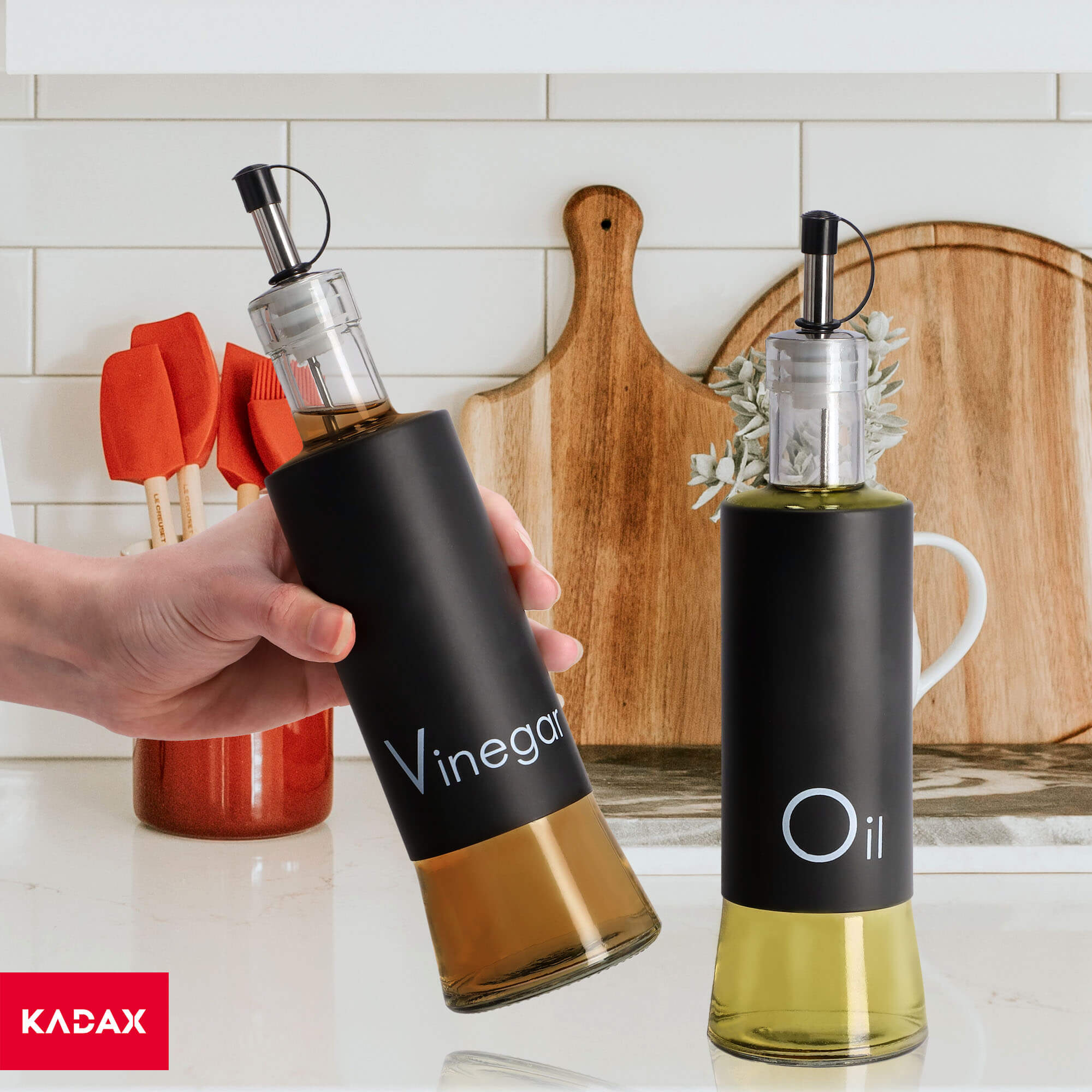 Dozowniki Force na oliwę i ocet 280 ml 2 szt.