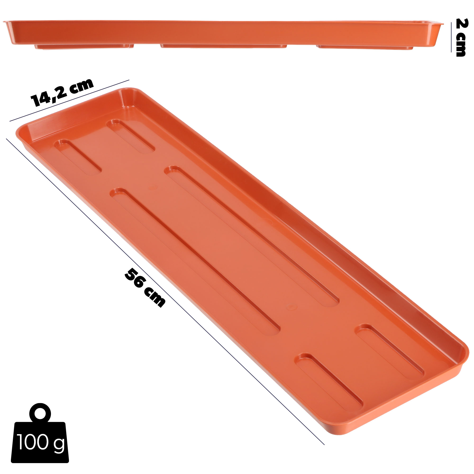 Podstawka pod doniczkę 60 cm, terakota