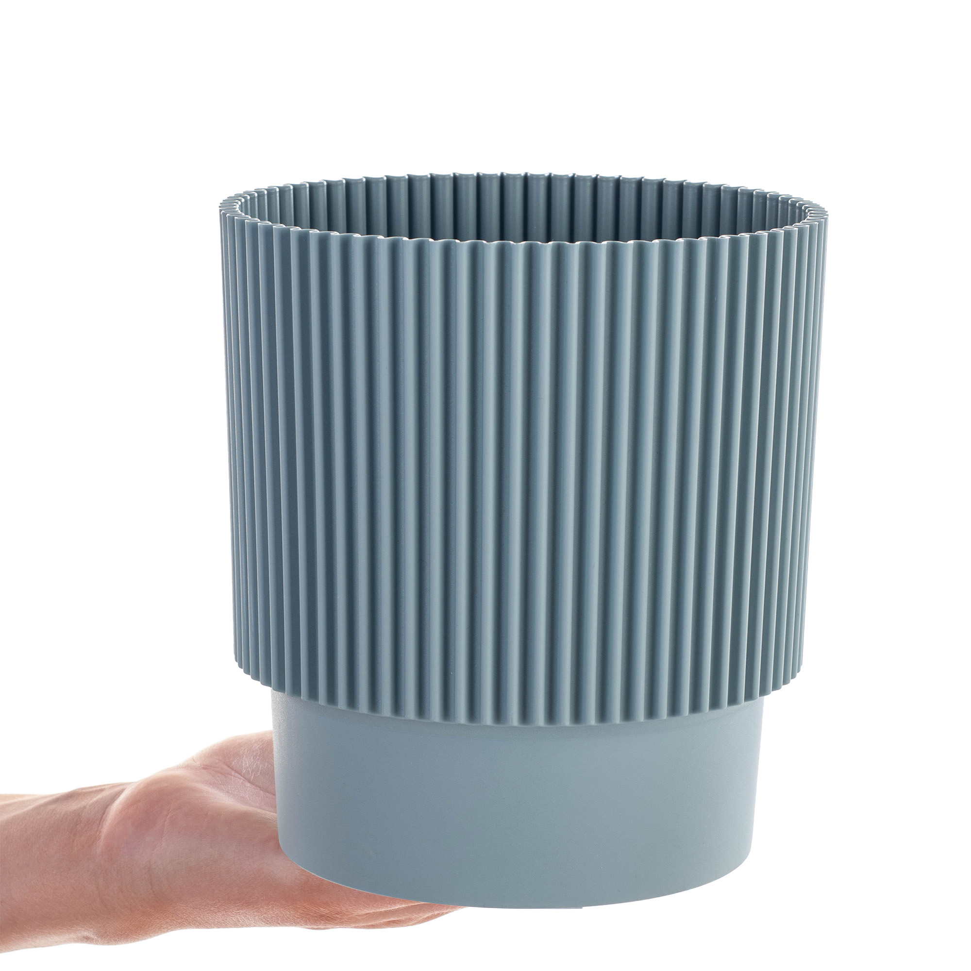 Doniczka na kwiaty Aldeia 14cm błękitny