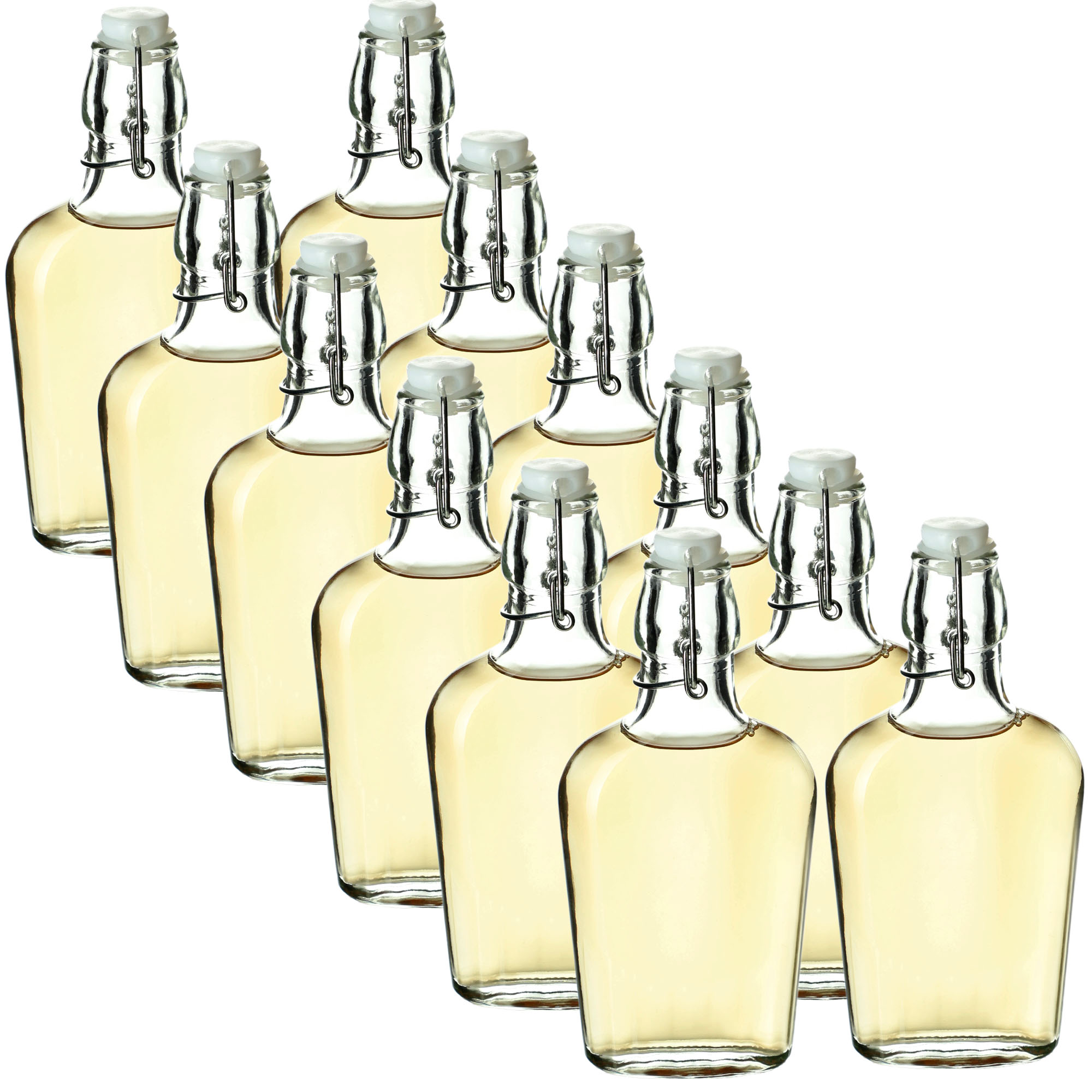 Butelka płaska z korkiem mechanicznym Preci 250 ml 12 szt.
