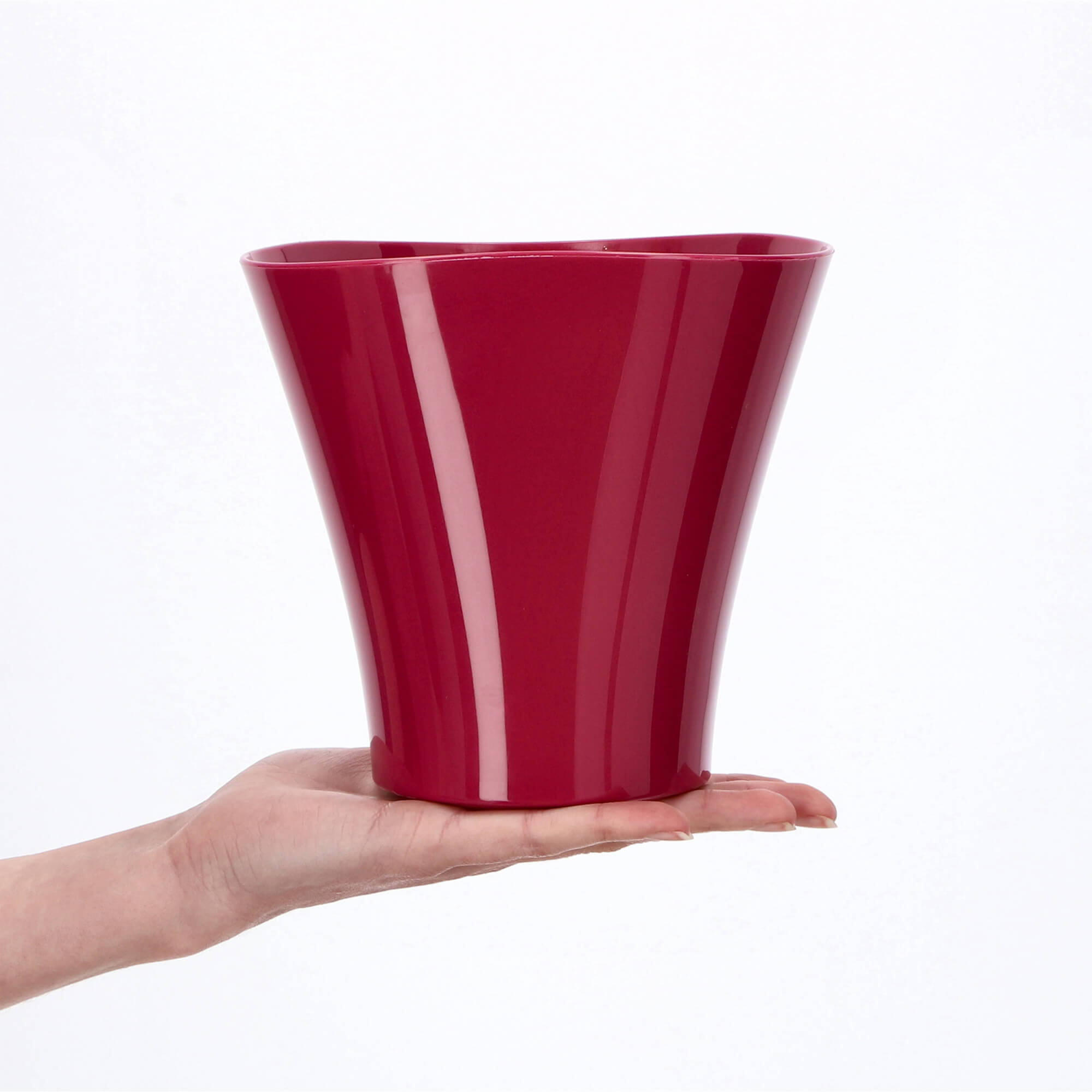 Doniczka na kwiaty Meria 16 cm, amarant
