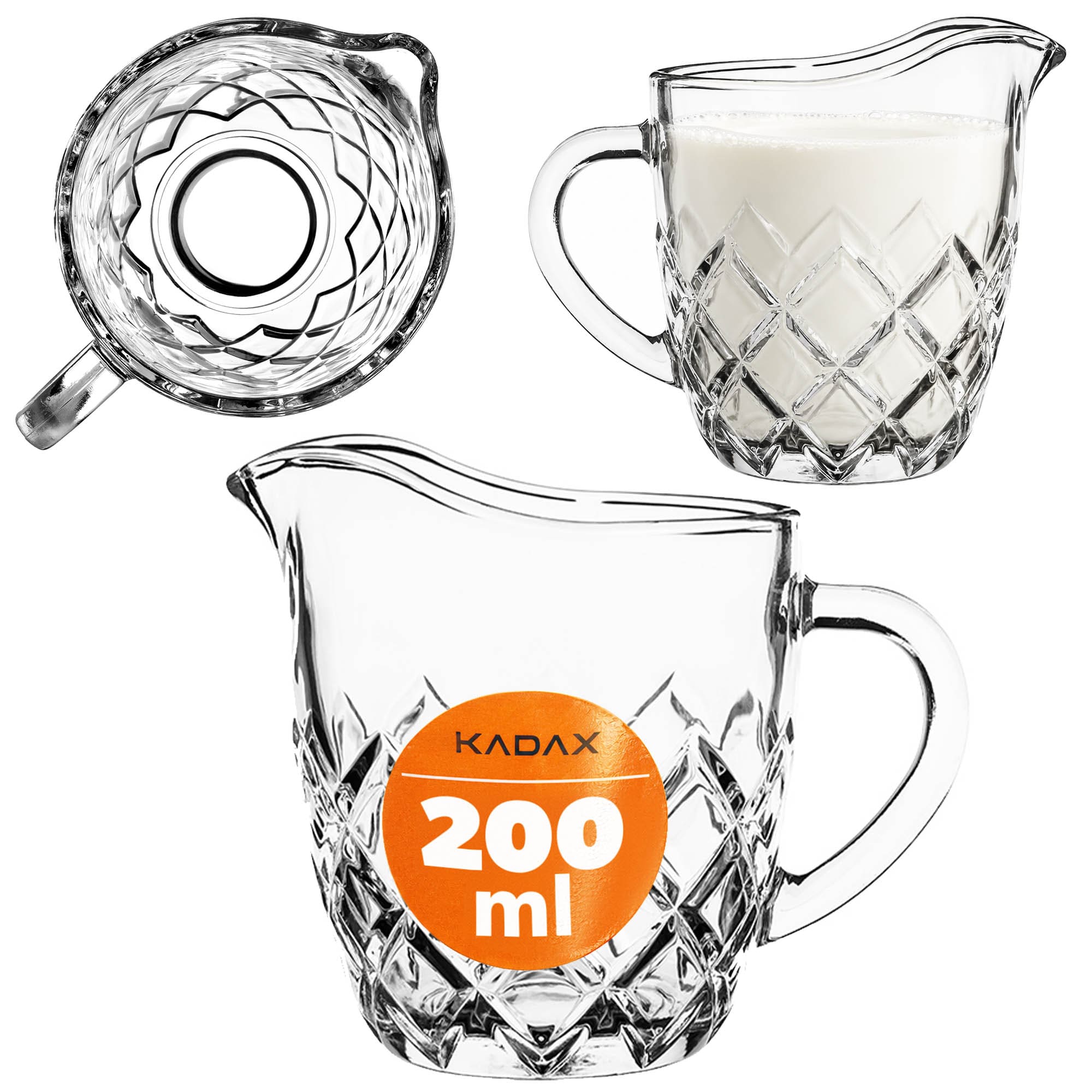Dzbanek do mleka i śmietanki Sutri 200 ml geometryczny