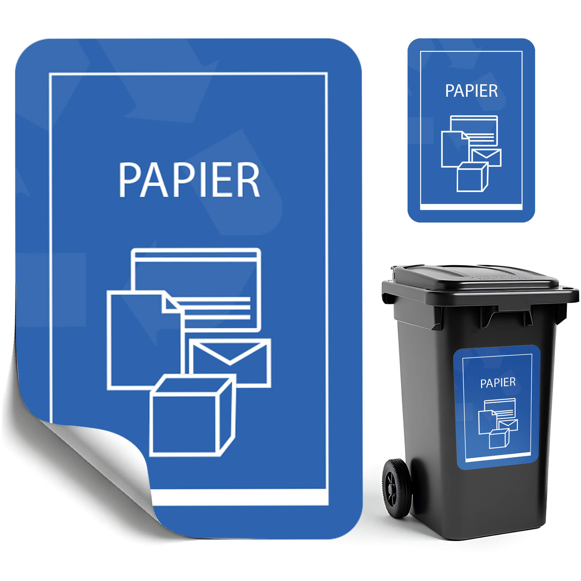 Naklejka na kosz do segregacji odpadów Virey A5 papier 1 szt.