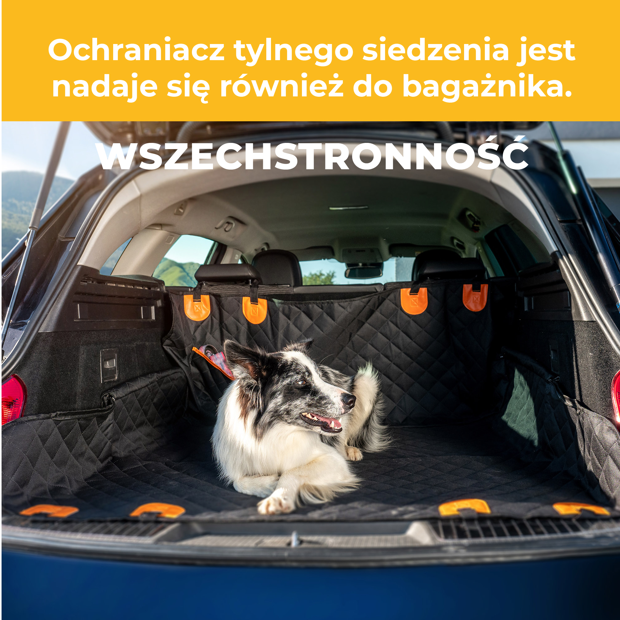 Pokrowiec samochodowy dla psa Tapila 135 x 47 cm