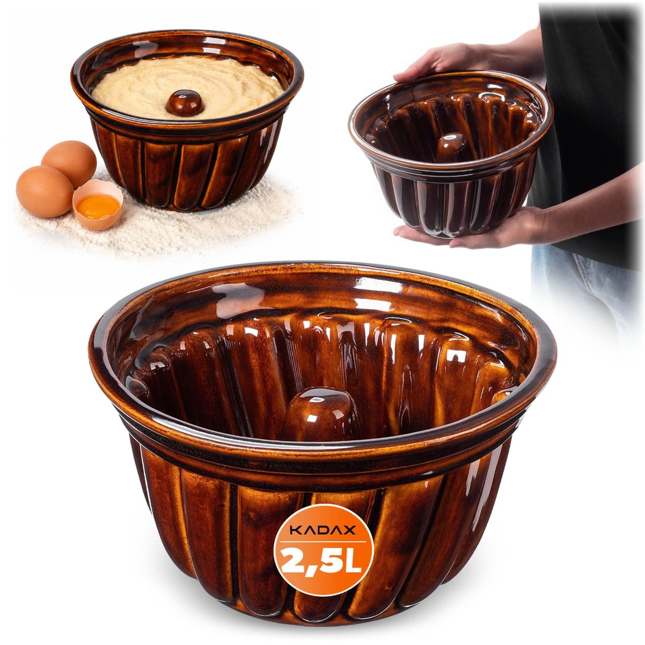 Forma do pieczenia babki kamionkowa Olympia 2,5L