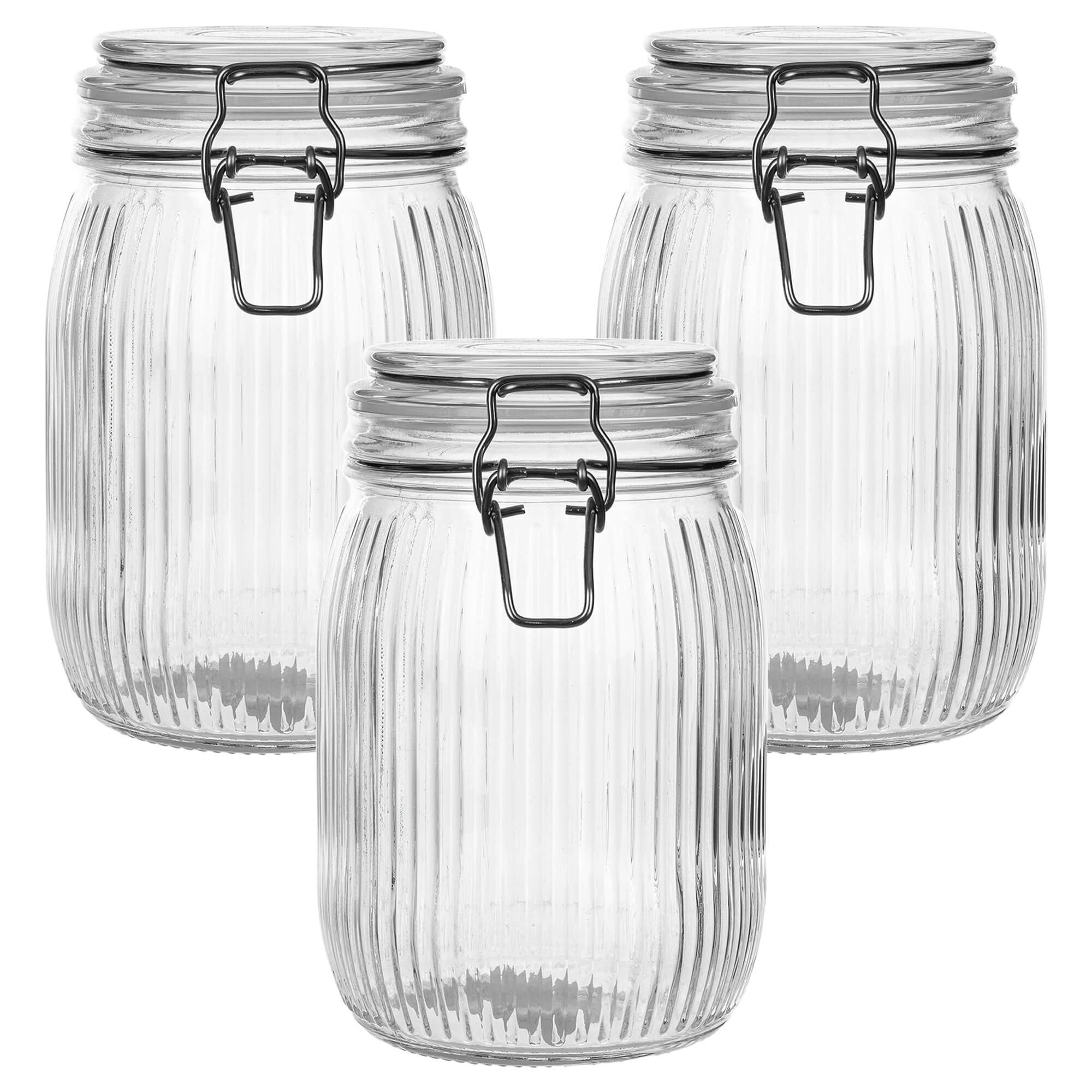 Pojemnik szklany z pokrywą Samo 950 ml 3 szt.