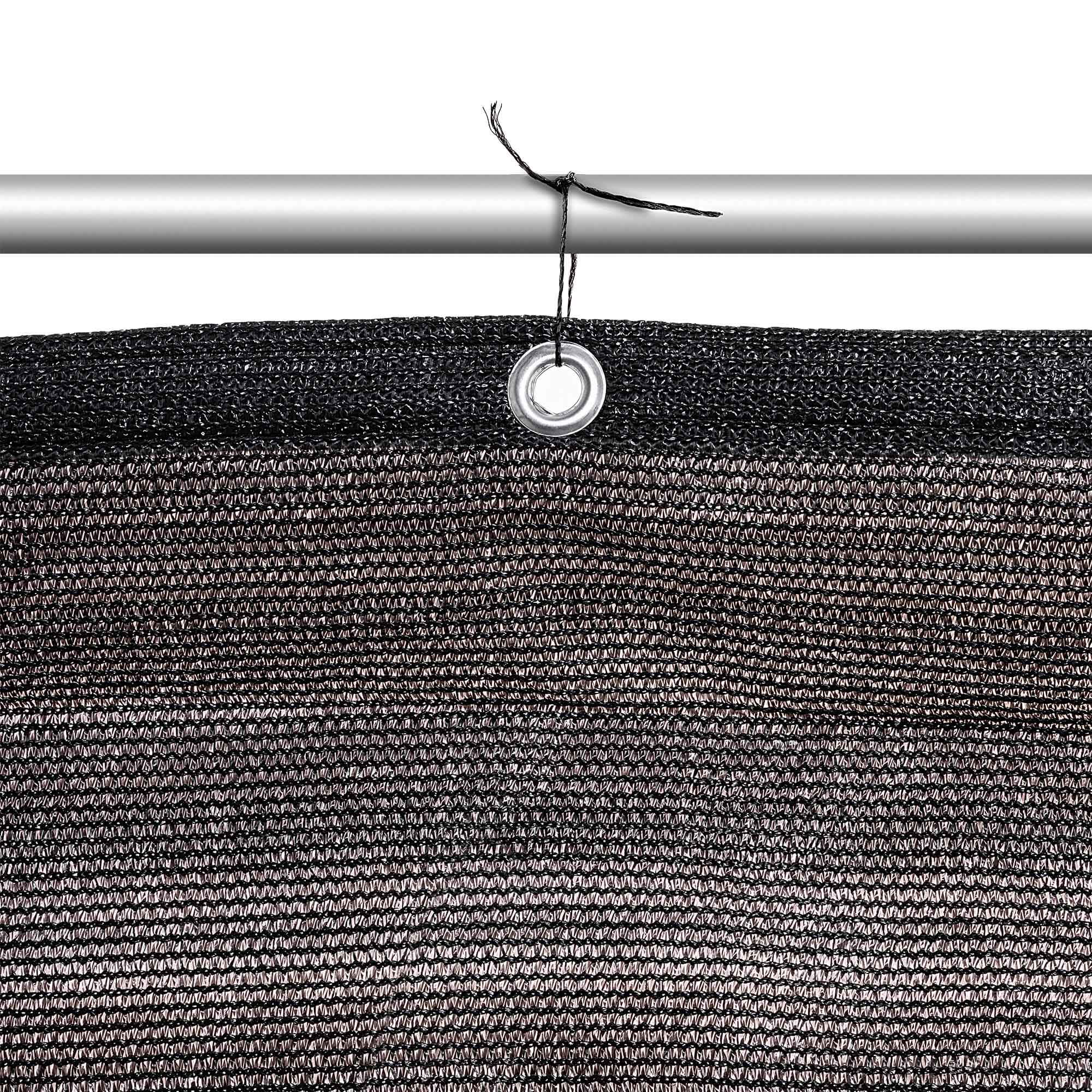 Osłona balkonowa Thus 1 x 5.5 m PE 180 g/m² czarna