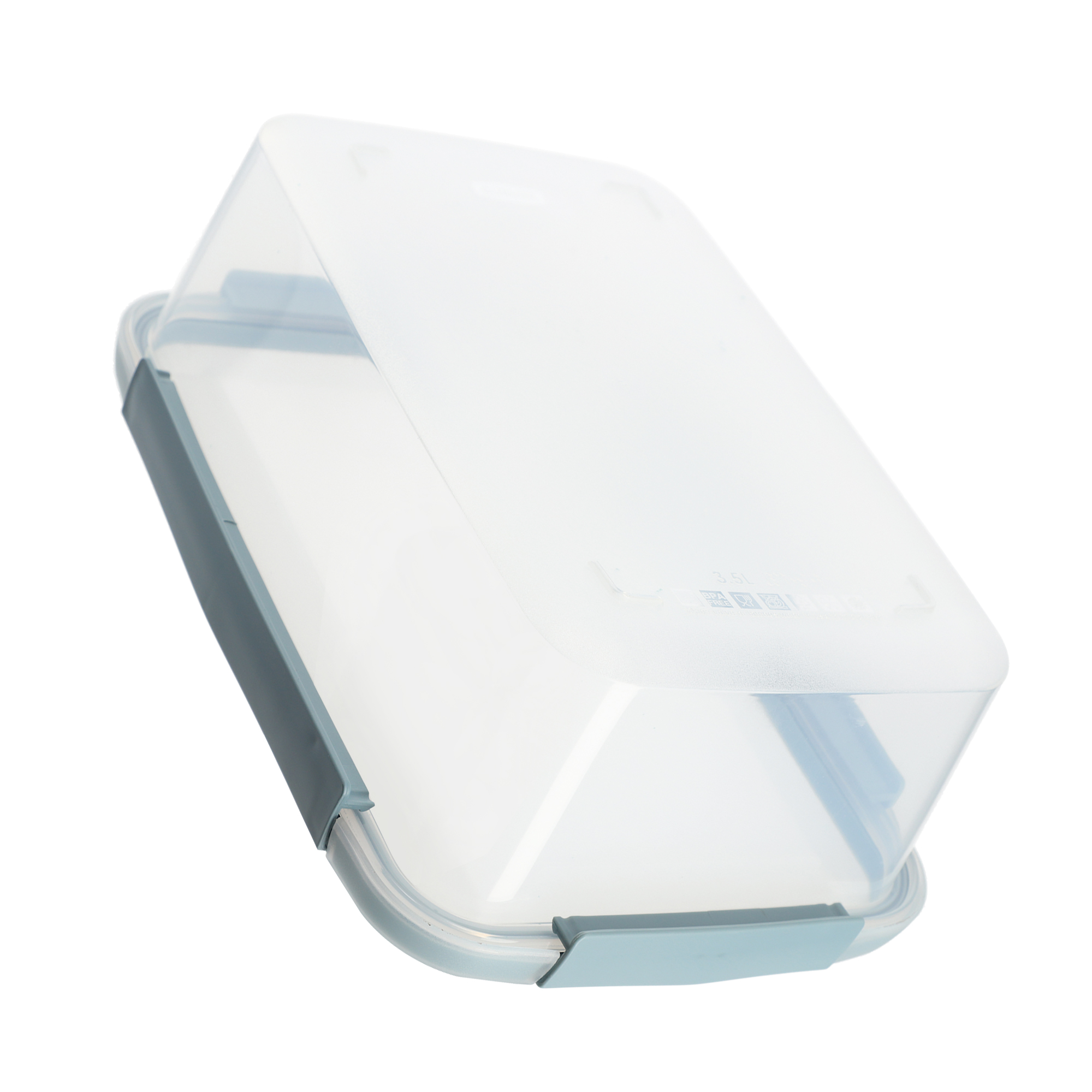 Pojemnik na żywność 3.5L Curver Smart Fresh, szarobłękitny 29cm