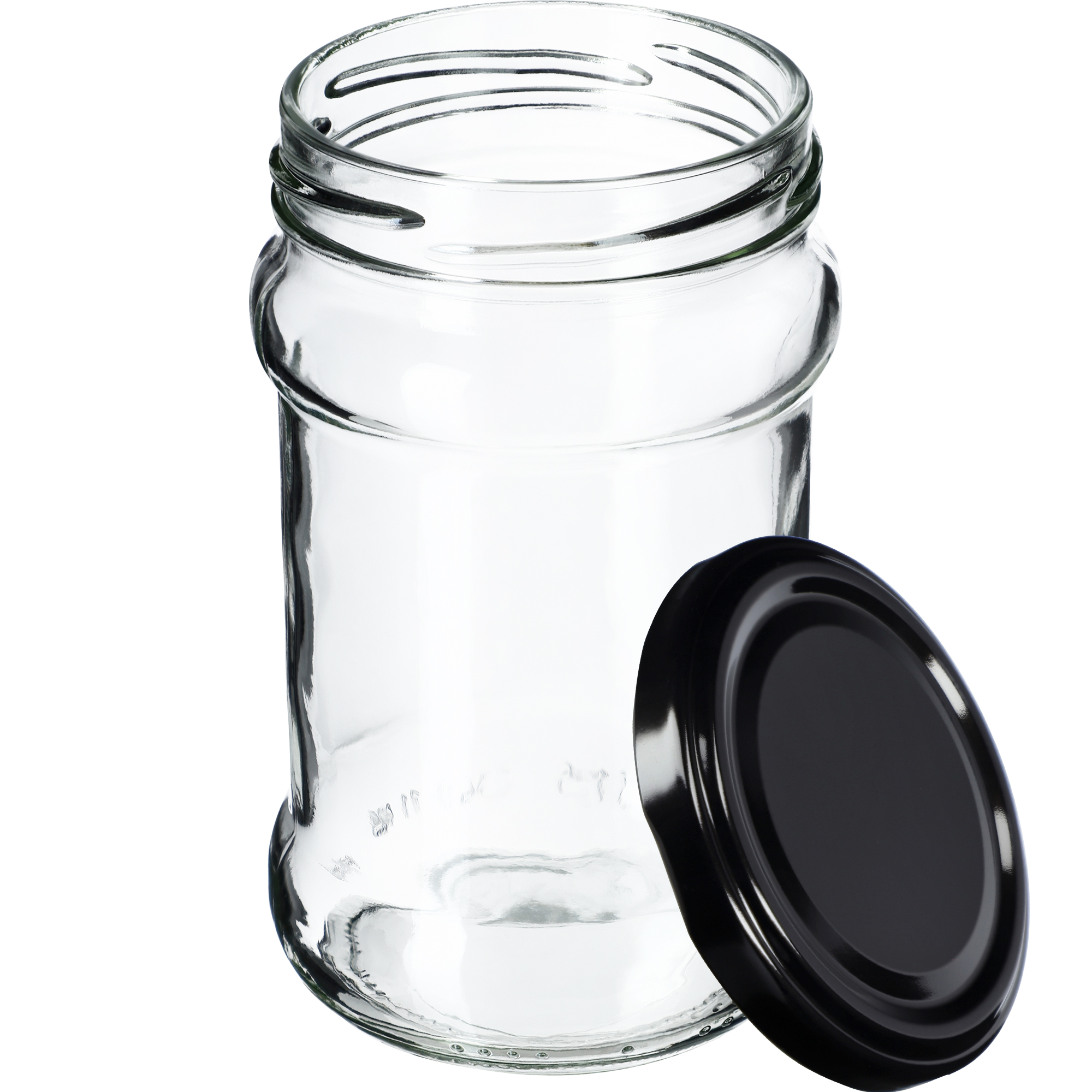 Słoiki na przetwory Seno 315ml 10szt fi 66 mm + wieczka czarne