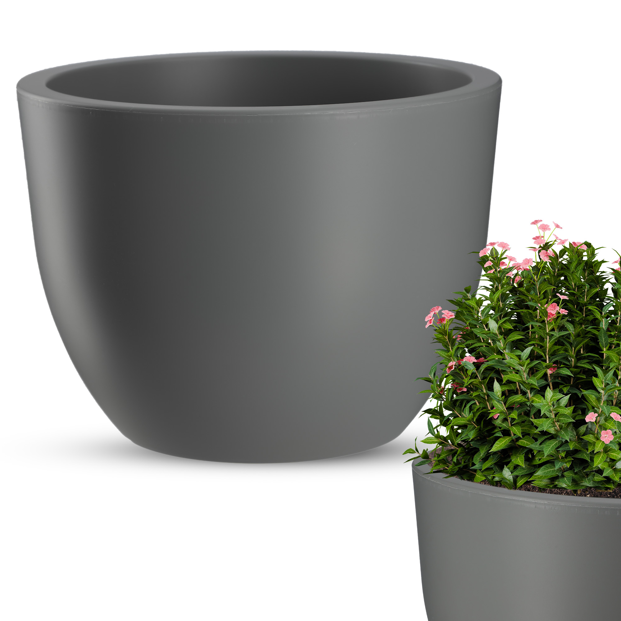 Doniczka okrągła Rafat 30 cm, beton