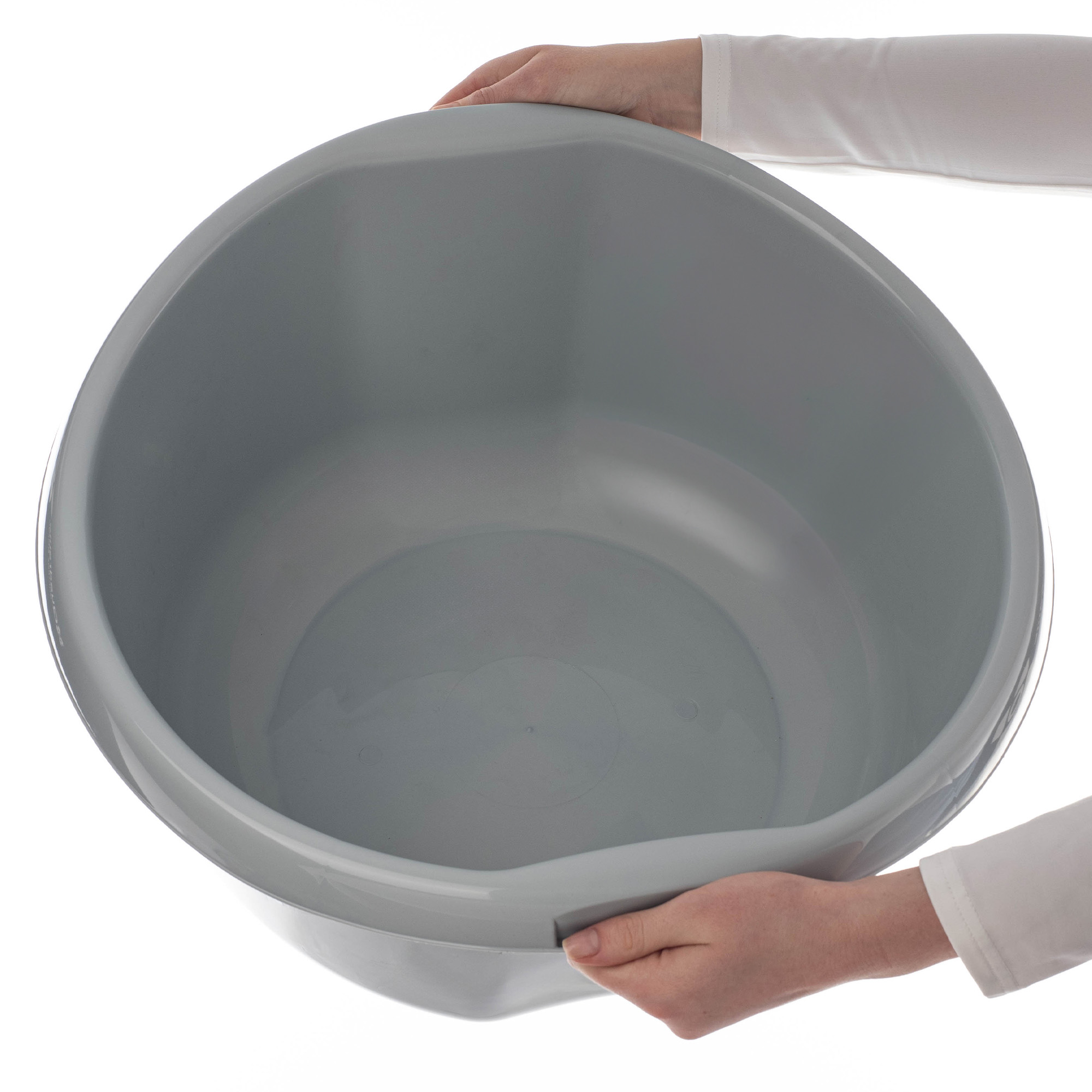 Miednica plastikowa z uchwytami Treix 25L szara