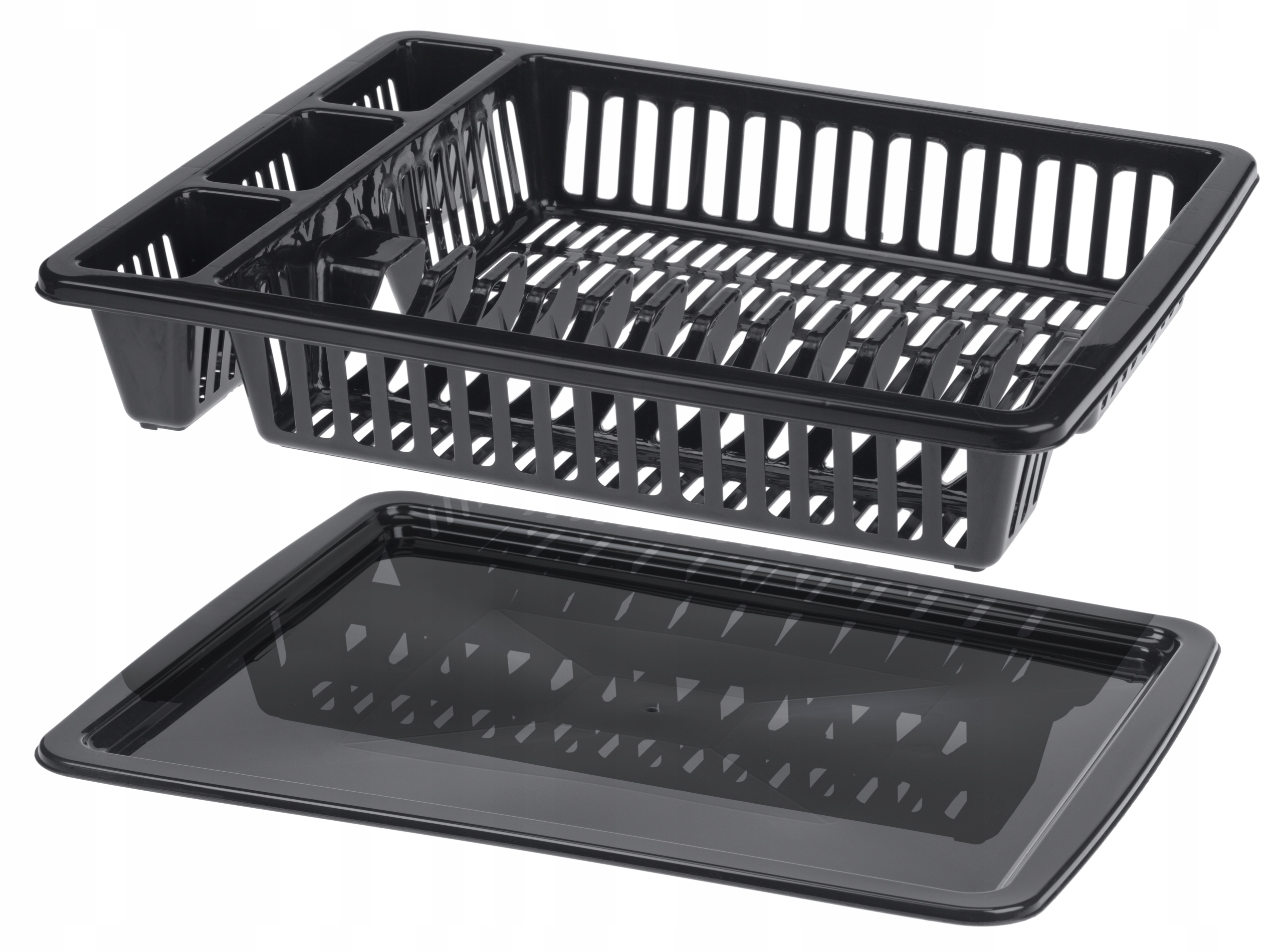 Suszarka do naczyń Jelsi 46 cm z ociekaczem, antracyt