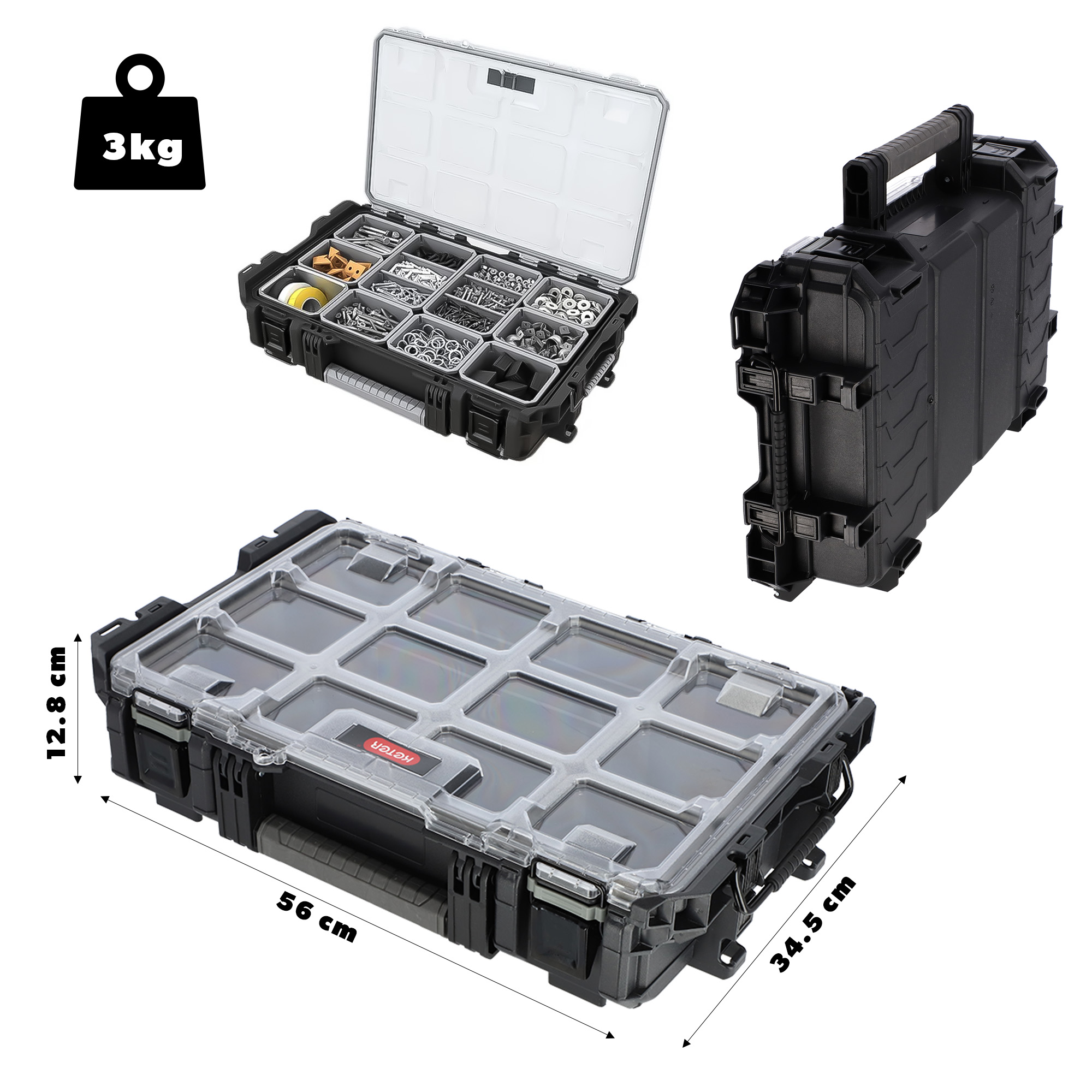 Organizer warsztatowy GEAR Keter, szary