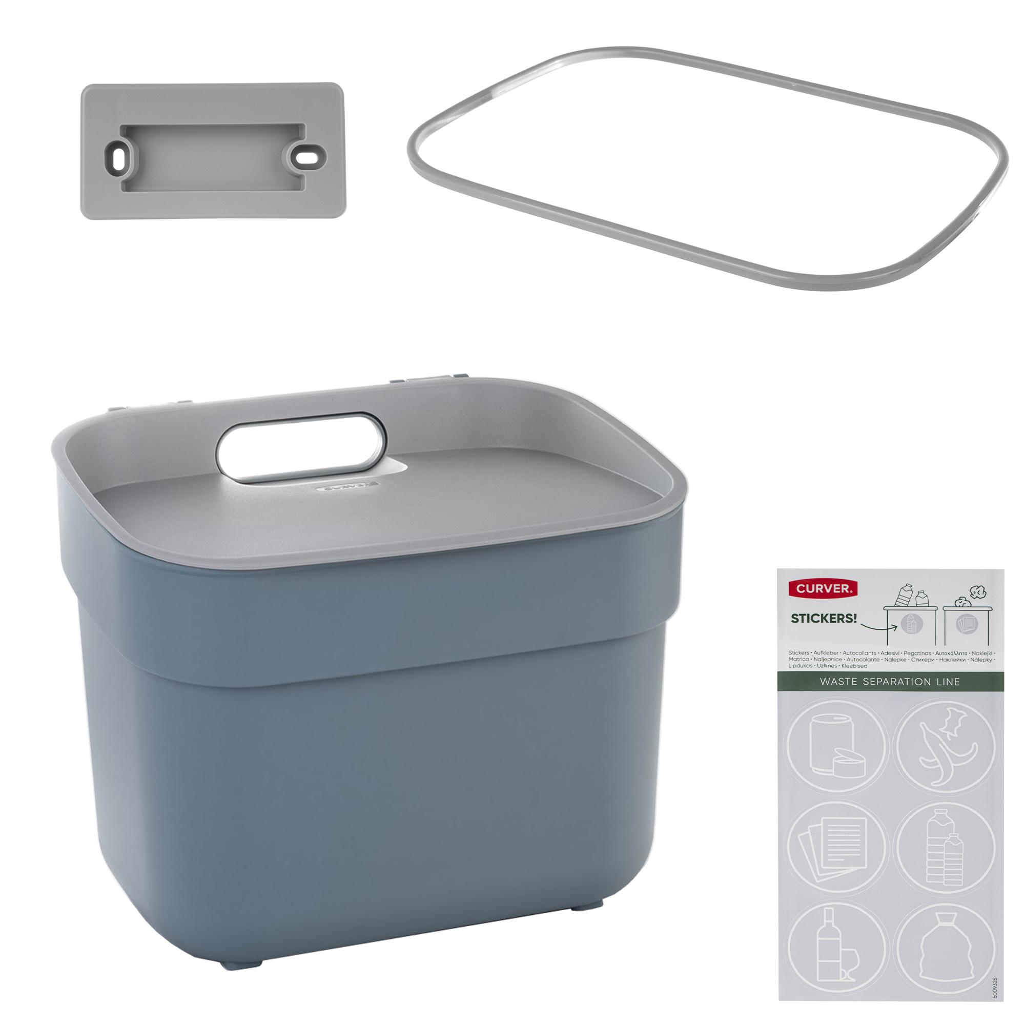Kosz do segregacji śmieci Curver Ready to Collect 5L niebieski